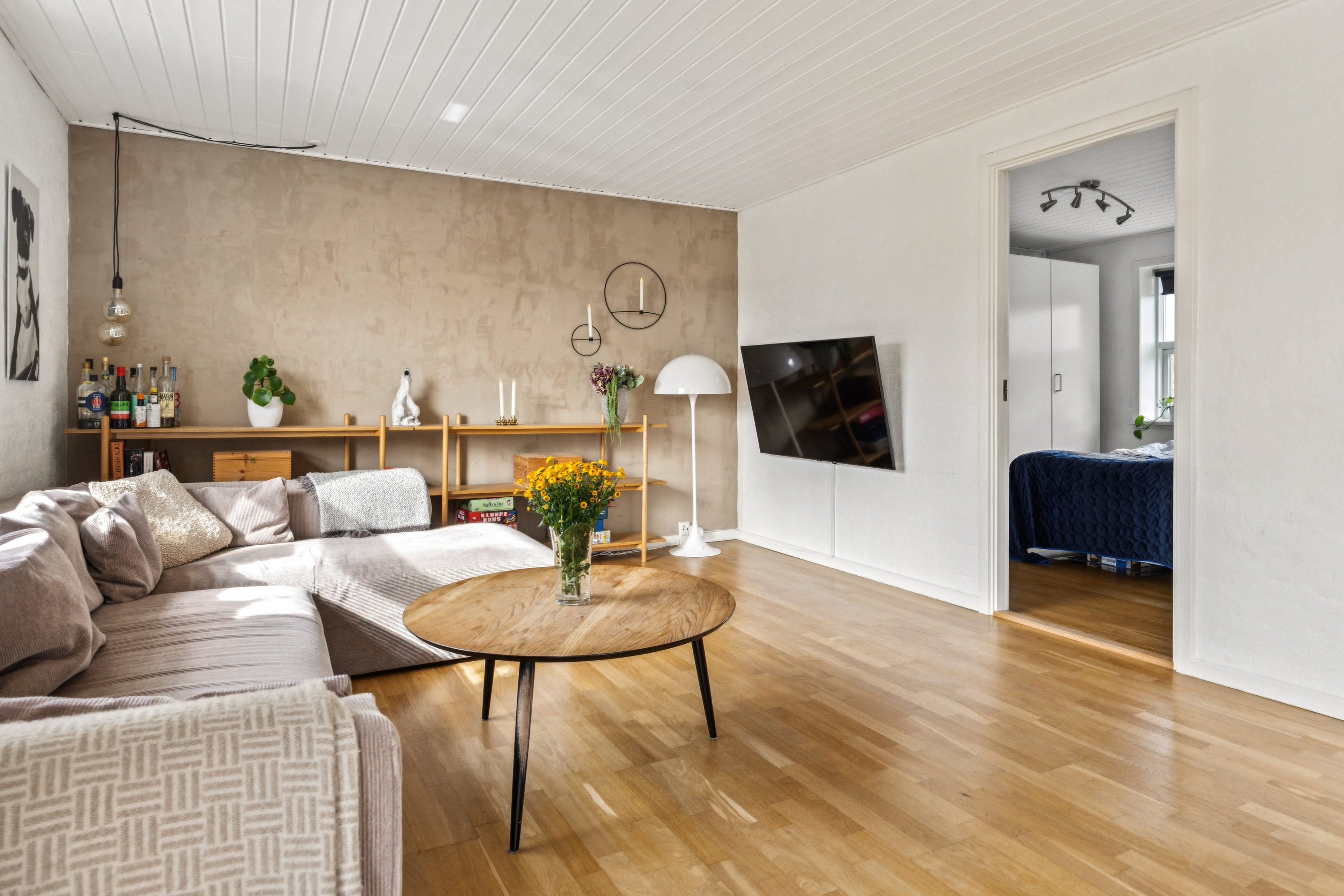 Fremhævet stue billede i fuldskærmstilstand. Billede af Fanøevej 17, Vester Hassing, 9310 Vodskov