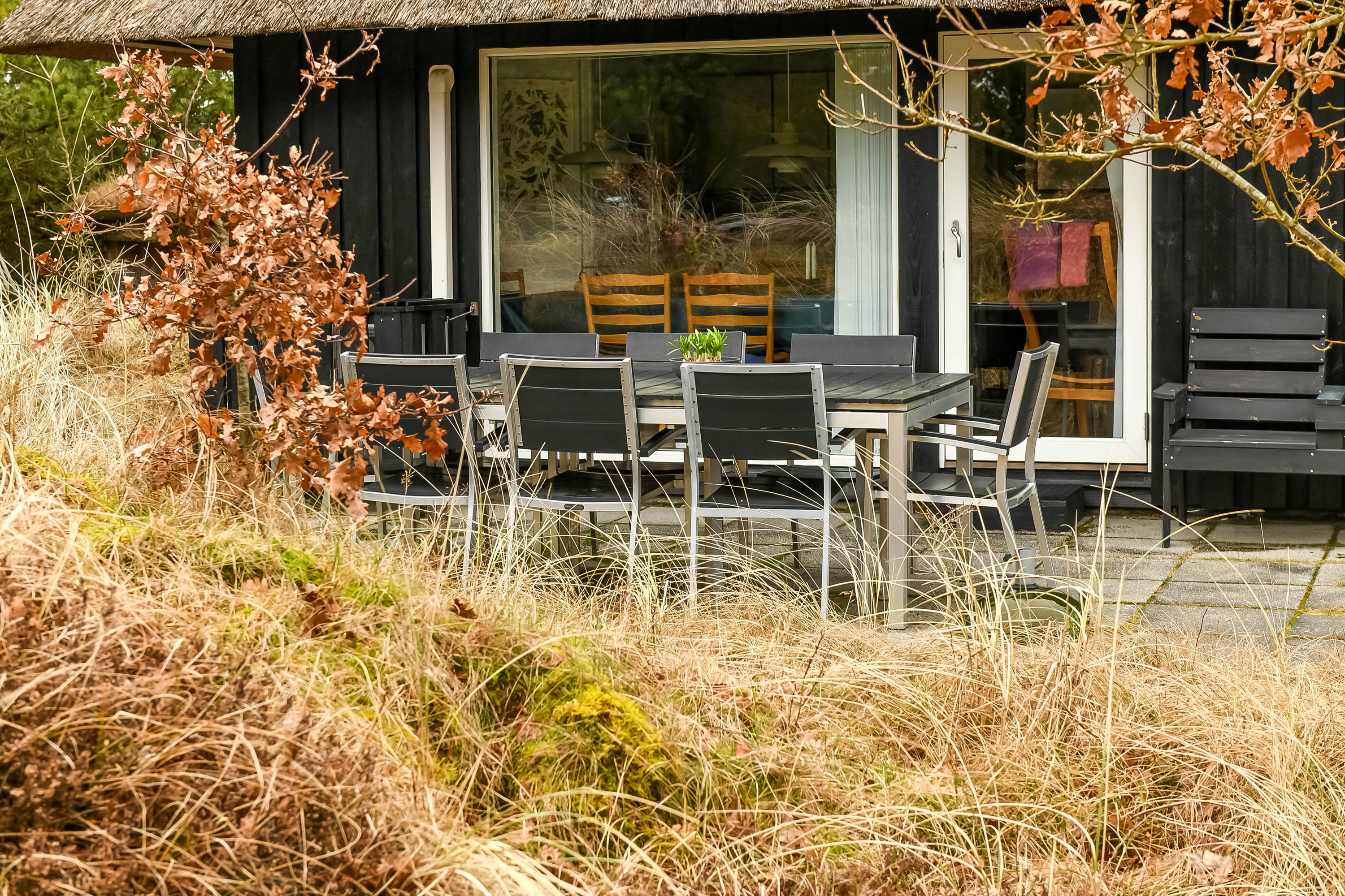 Fremhævet terrasse billede i fuldskærmstilstand. Billede af Lyngvej 4, Grærup, 6840 Oksbøl