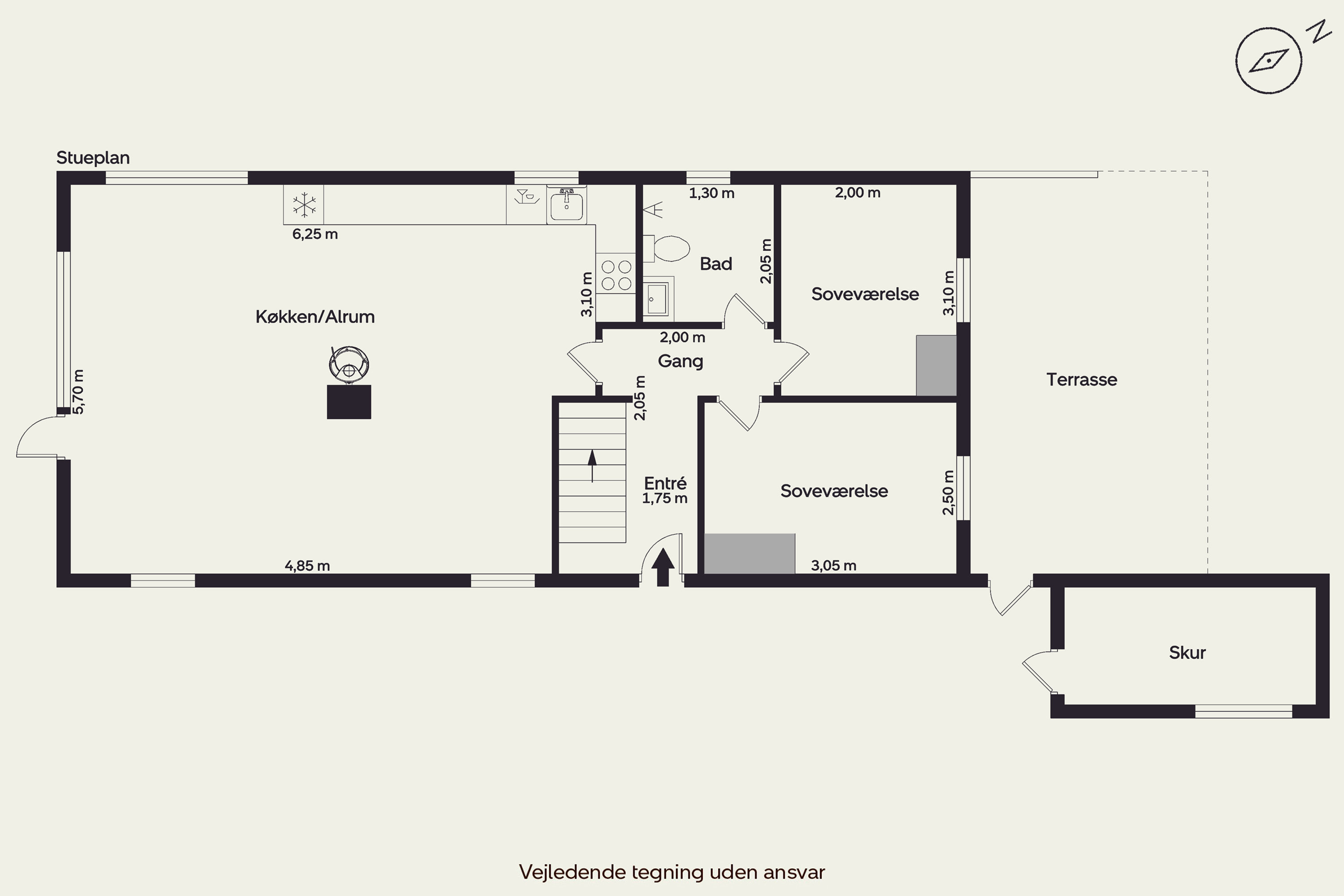 Plantegninger billede af Lyngvej 4, Grærup, 6840 Oksbøl