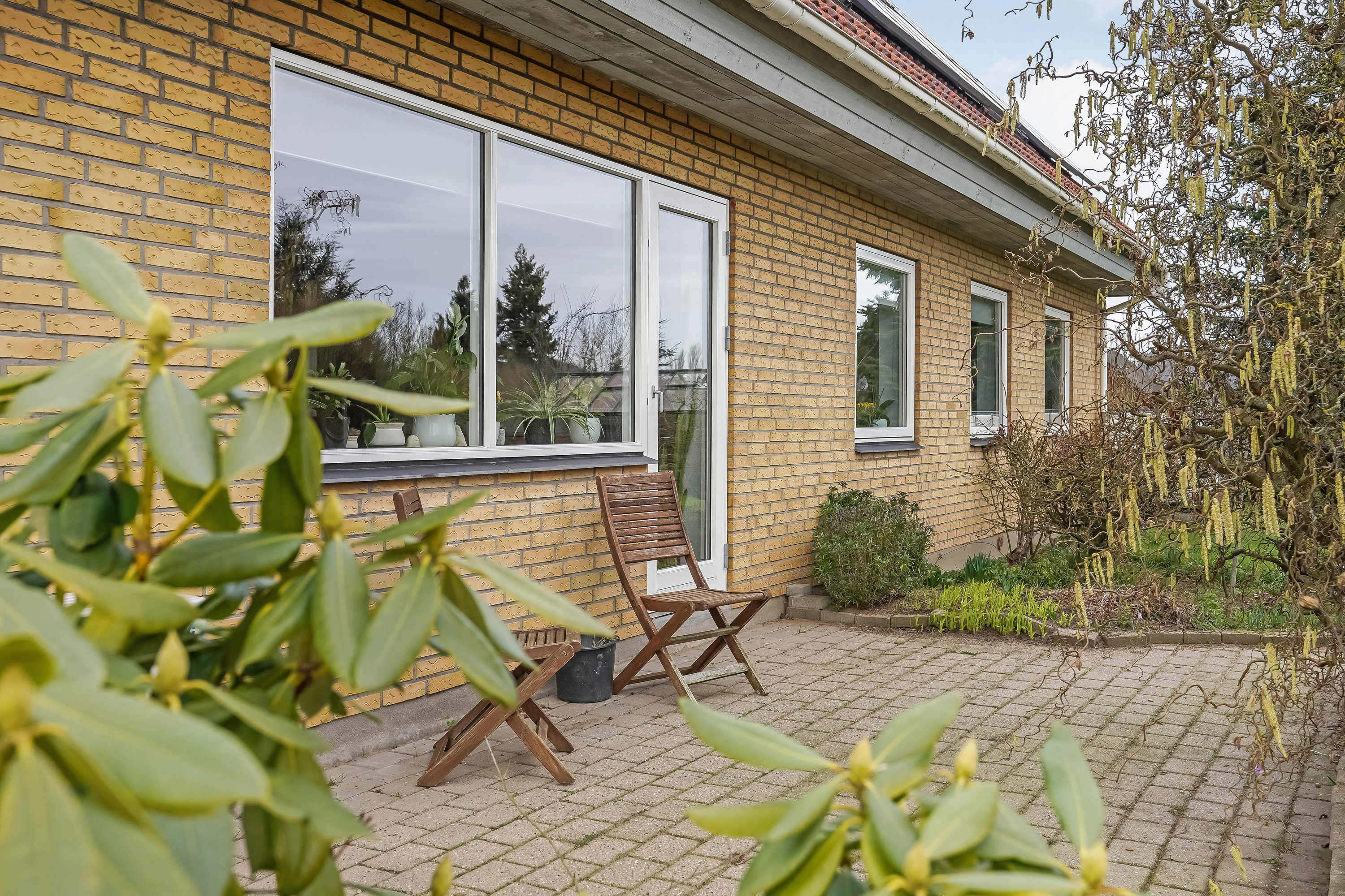 Fremhævet terrasse billede i fuldskærmstilstand. Billede af Møllebakken 44, Strib, 5500 Middelfart