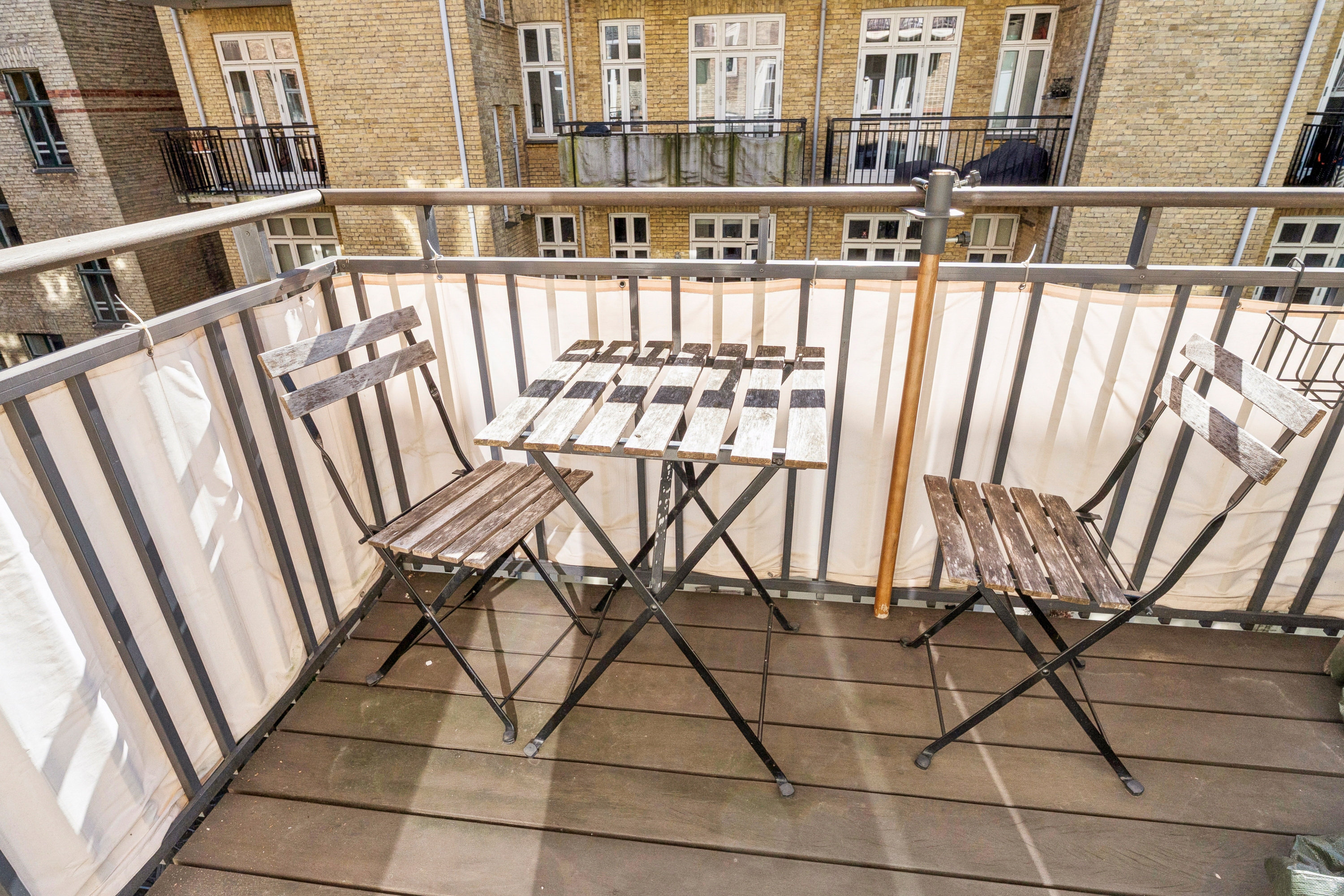 Fremhævet altan billede i fuldskærmstilstand. Billede af Marstalsgade 44, 3. th., 2100 København Ø