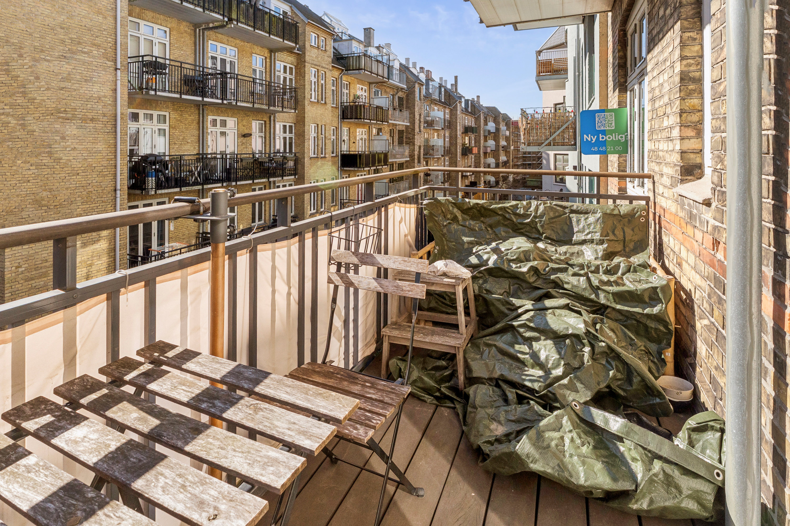 Fremhævet altan billede i fuldskærmstilstand. Billede af Marstalsgade 44, 3. th., 2100 København Ø