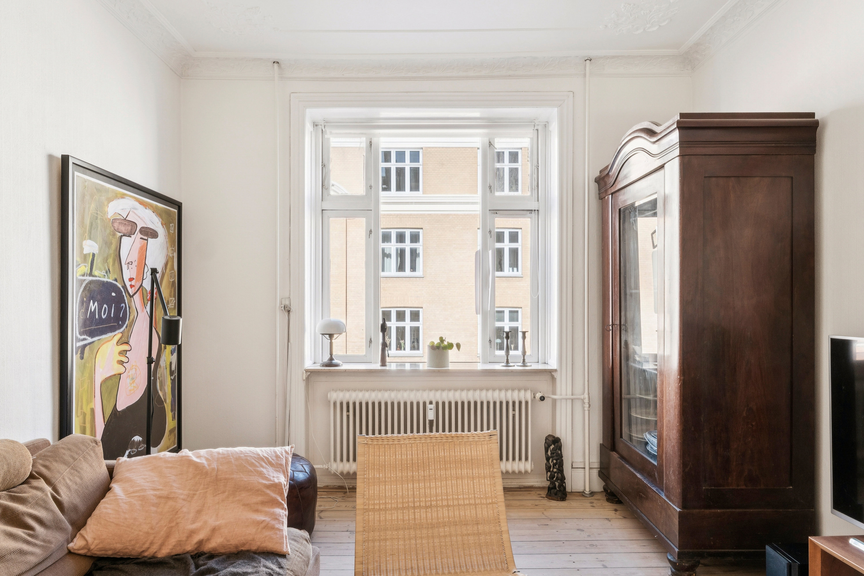 Fremhævet stue billede i fuldskærmstilstand. Billede af Marstalsgade 44, 3. th., 2100 København Ø