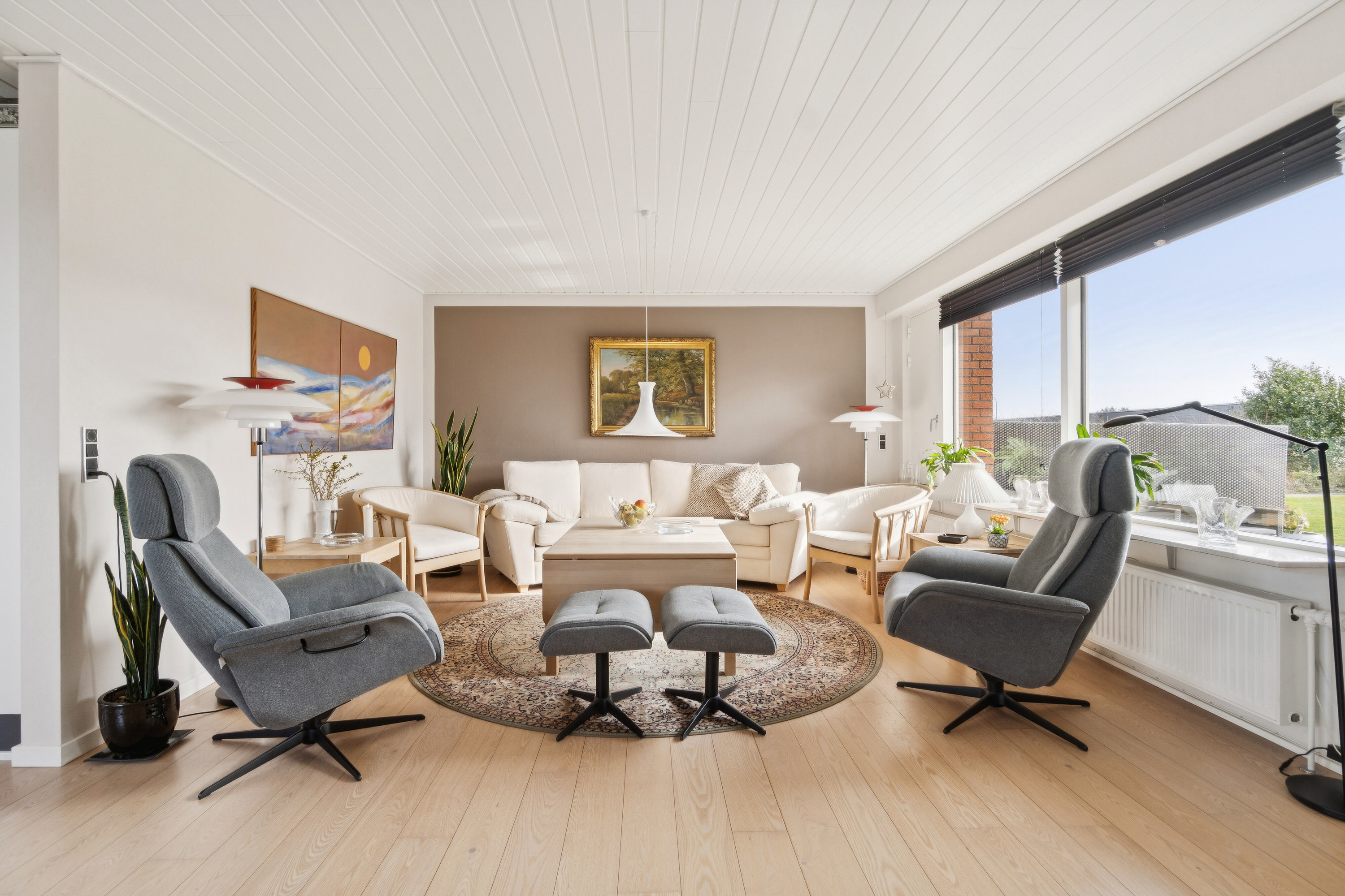 Fremhævet stue billede i fuldskærmstilstand. Billede af Sønder Alle 36, 7760 Hurup Thy