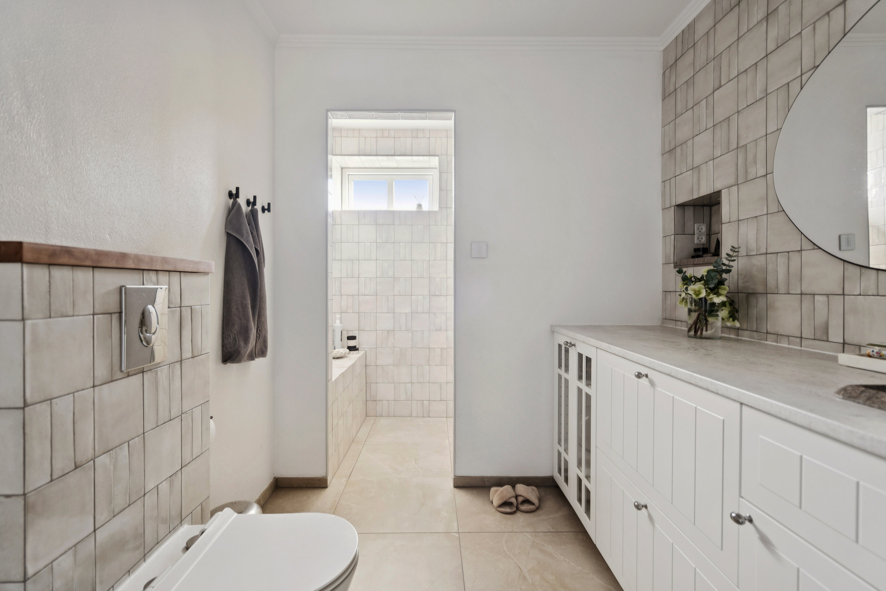 Fremhævet badeværelse billede i fuldskærmstilstand. Billede af Rødkælkevej 2, 9400 Nørresundby