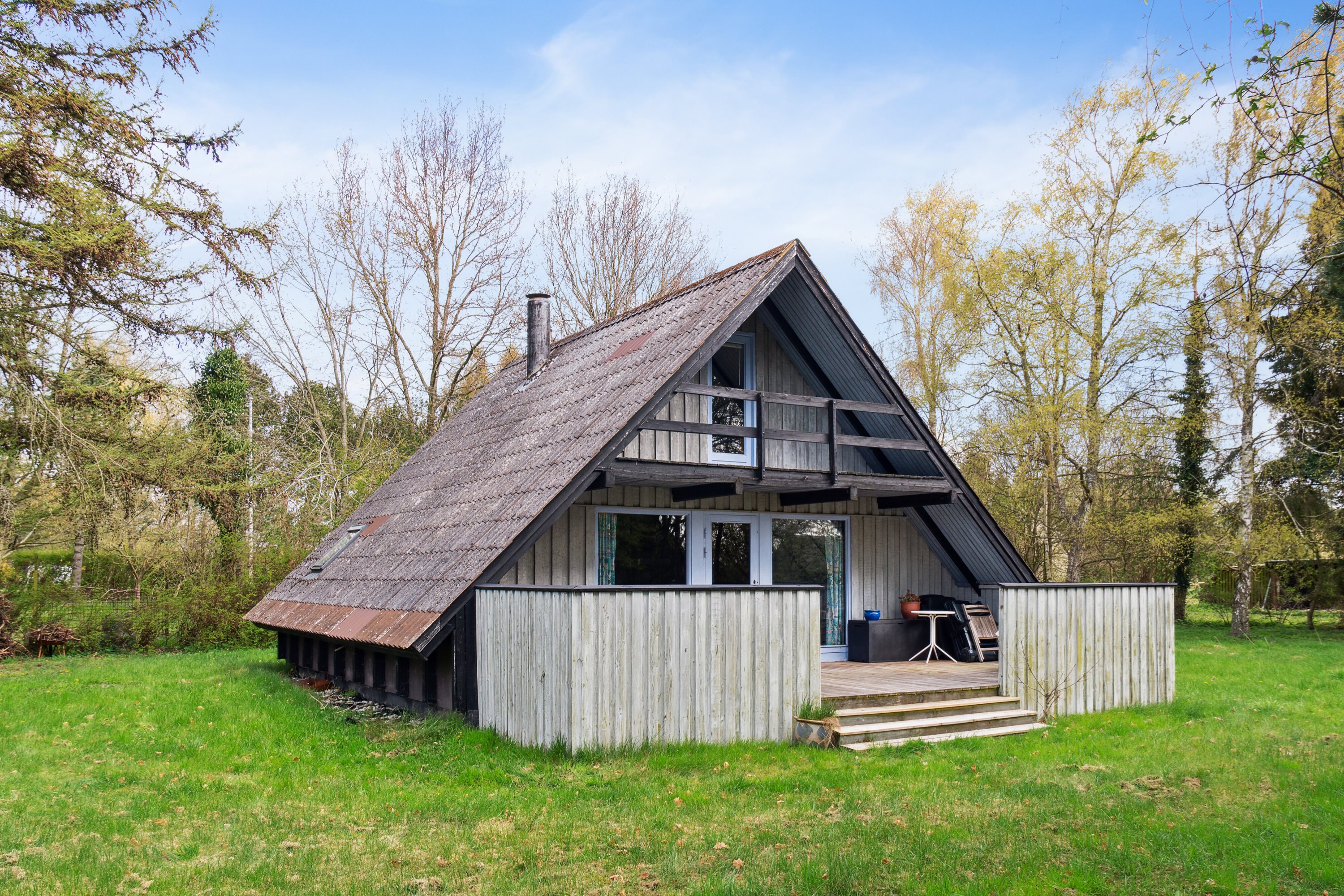 Fremhævet set fra haven billede i fuldskærmstilstand. Billede af Søholmen 3, Klint, 4500 Nykøbing Sj
