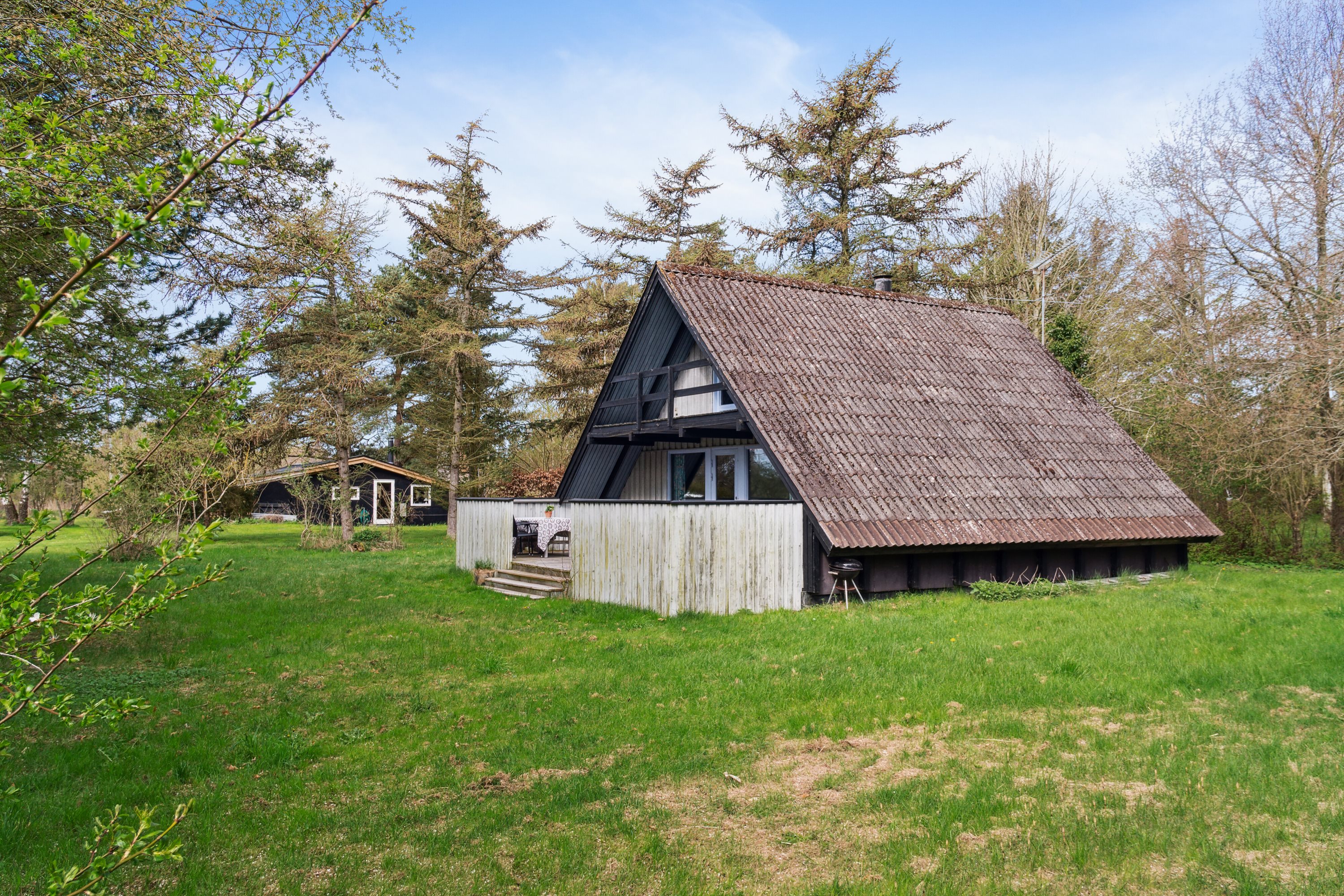 Fremhævet set fra haven billede i fuldskærmstilstand. Billede af Søholmen 3, Klint, 4500 Nykøbing Sj