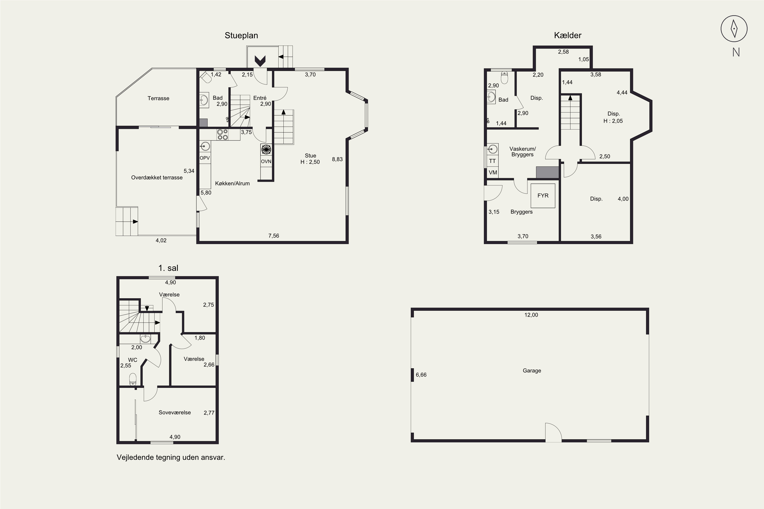 Plantegninger billede af Kongshusvej 590, Torrild, 8300 Odder