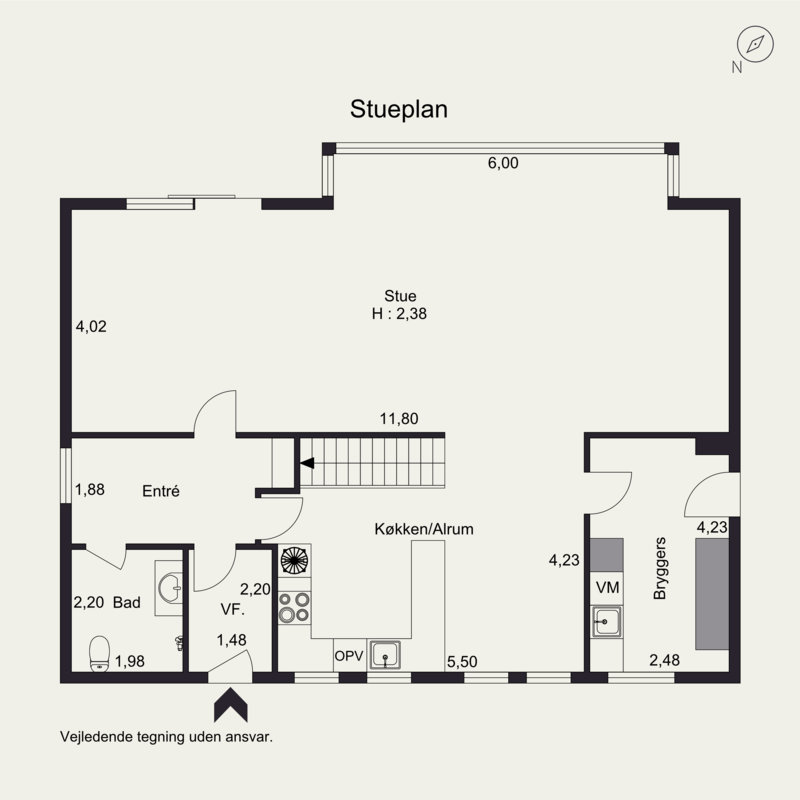 Plantegninger billede af Egehovedet 31, Hou, 8300 Odder
