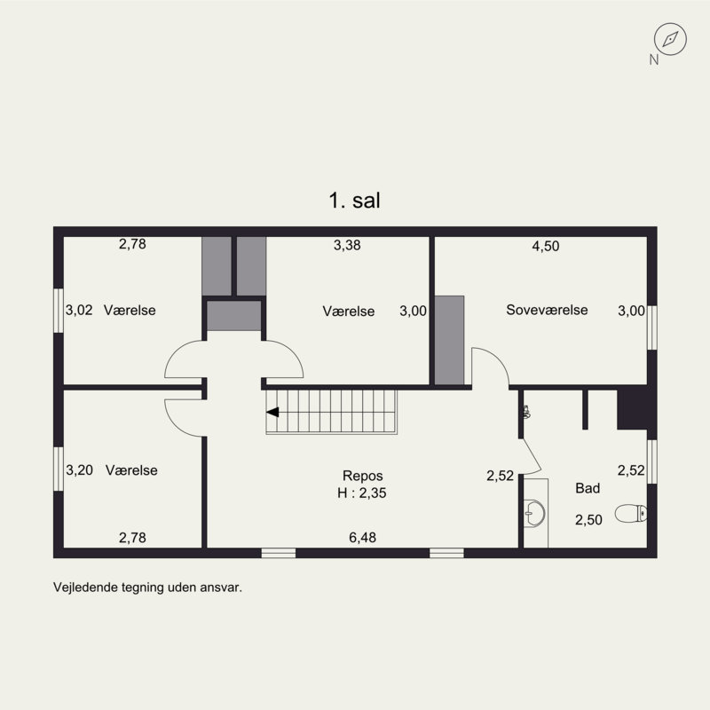 Plantegninger billede af Egehovedet 31, Hou, 8300 Odder