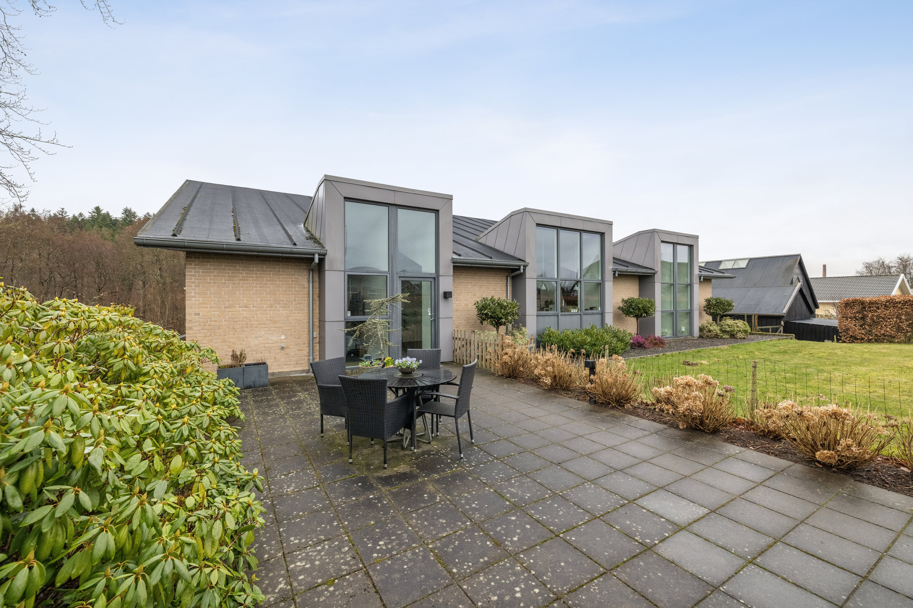 Fremhævet terrasse billede i fuldskærmstilstand. Billede af Vinkelvej 75, Bruunshåb, 8800 Viborg