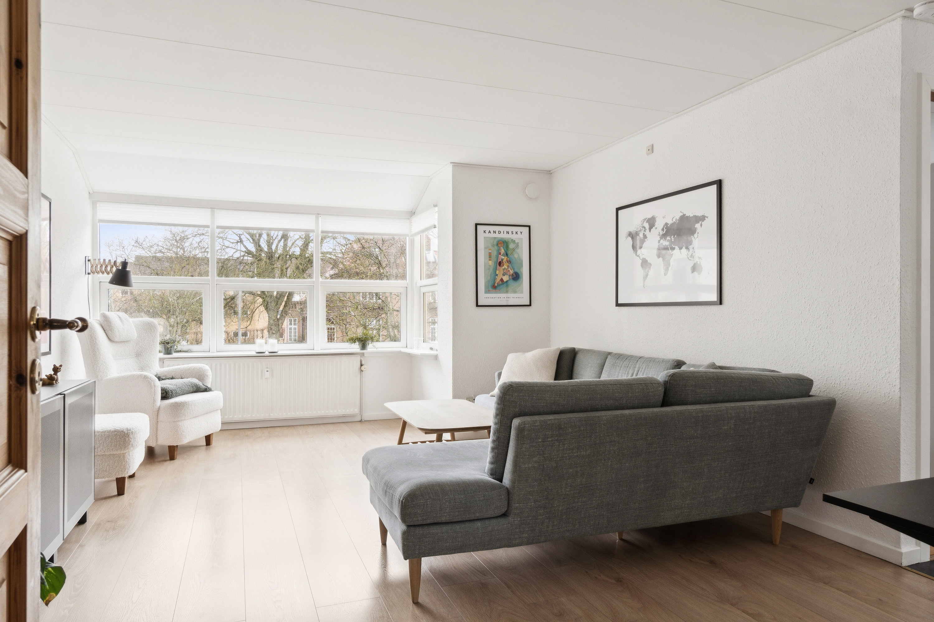 Fremhævet stue billede i fuldskærmstilstand. Billede af Sdr.Stationsvej 27E, 4200 Slagelse