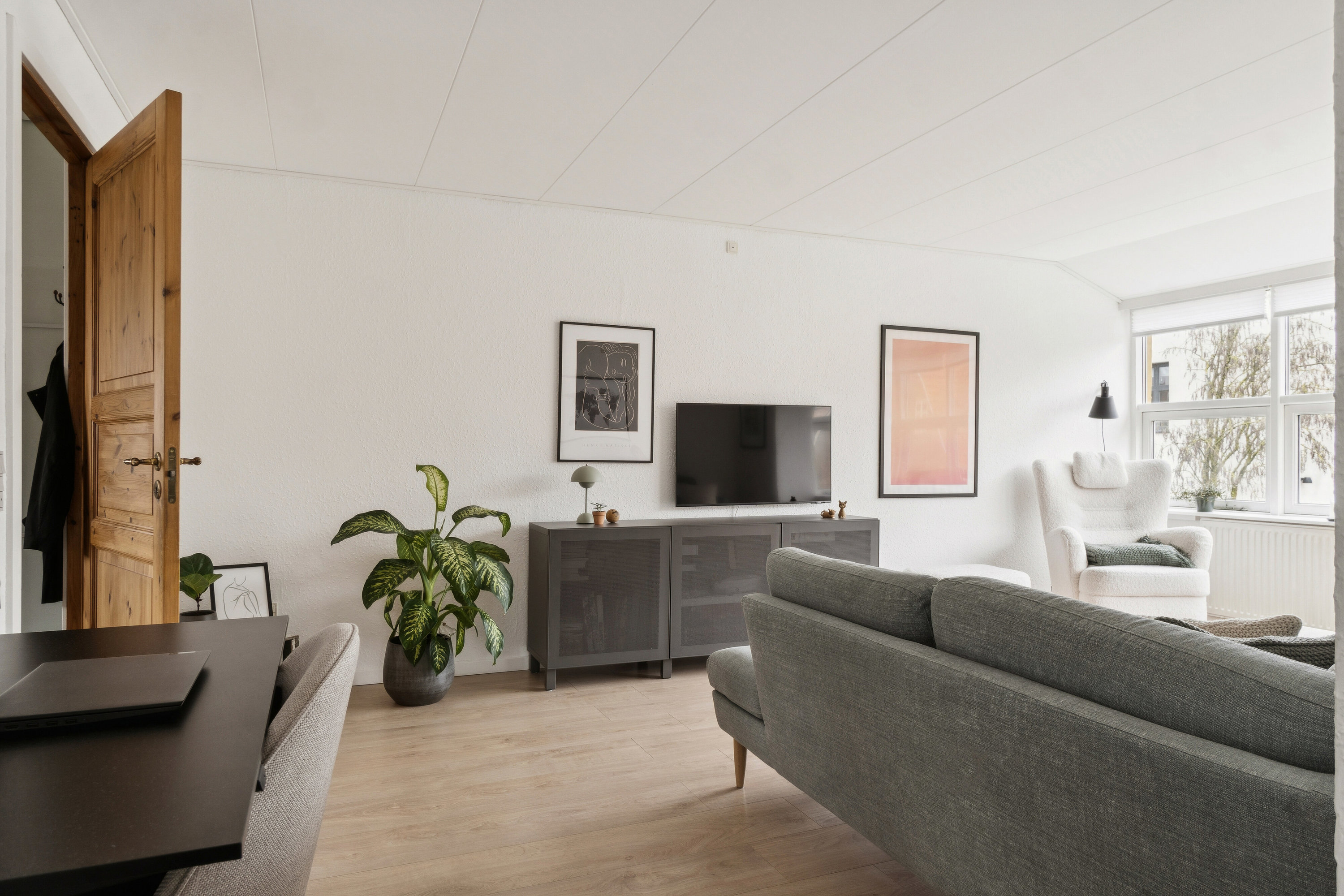 Fremhævet stue billede i fuldskærmstilstand. Billede af Sdr.Stationsvej 27E, 4200 Slagelse