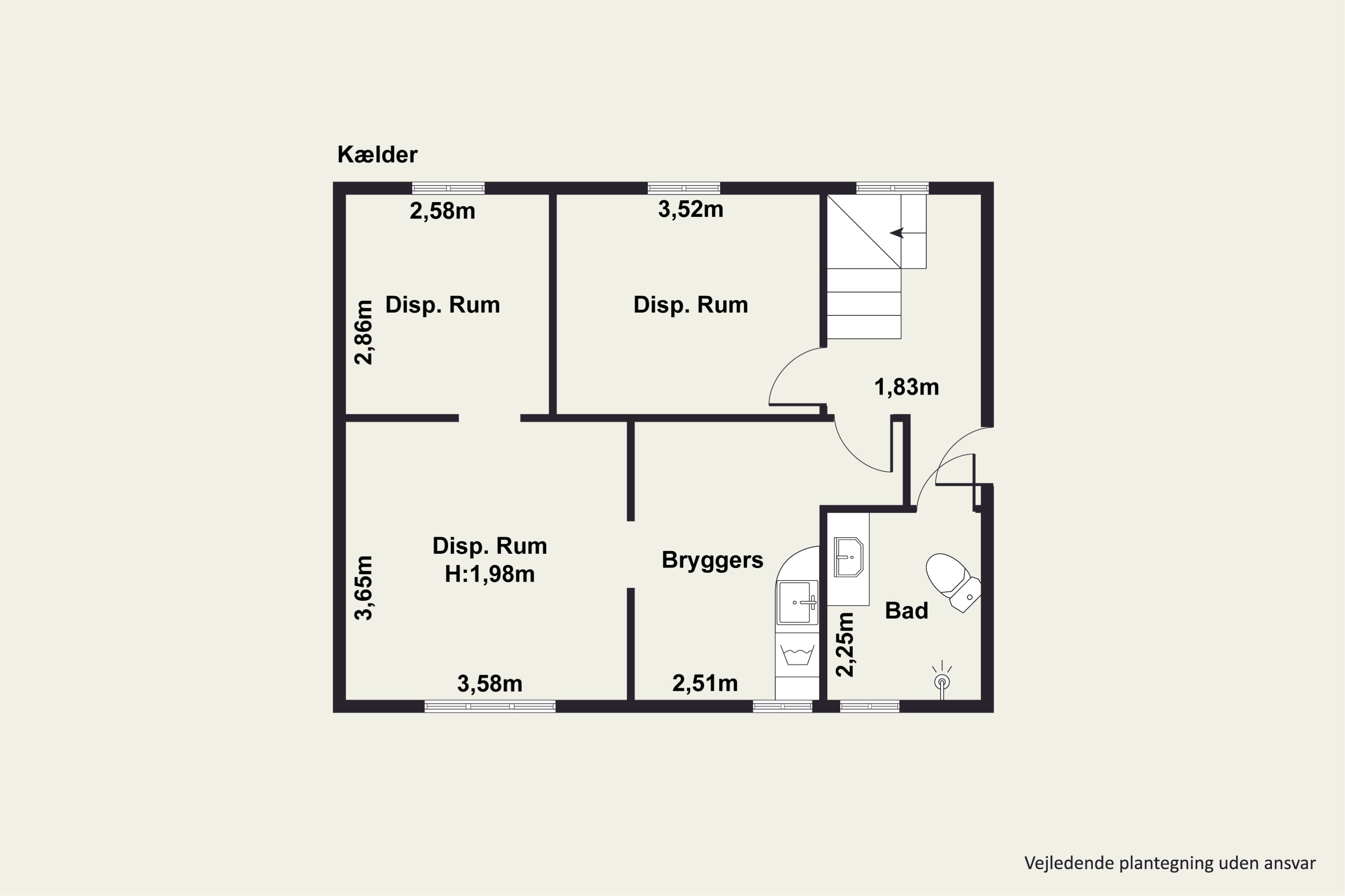 Plantegninger billede af Hovedgaden 83, 8831 Løgstrup