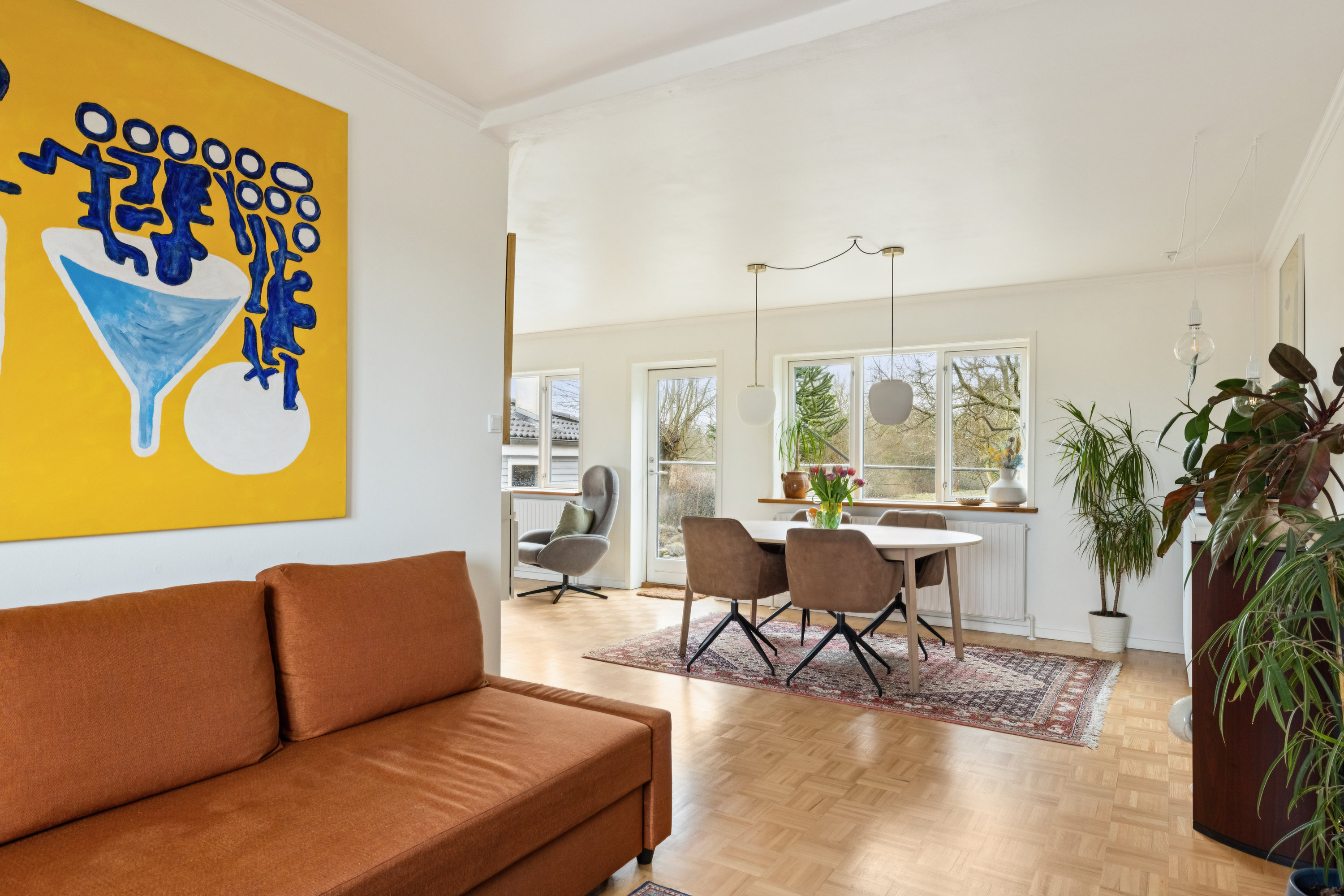 Fremhævet stue billede i fuldskærmstilstand. Billede af Hovedgaden 83, 8831 Løgstrup