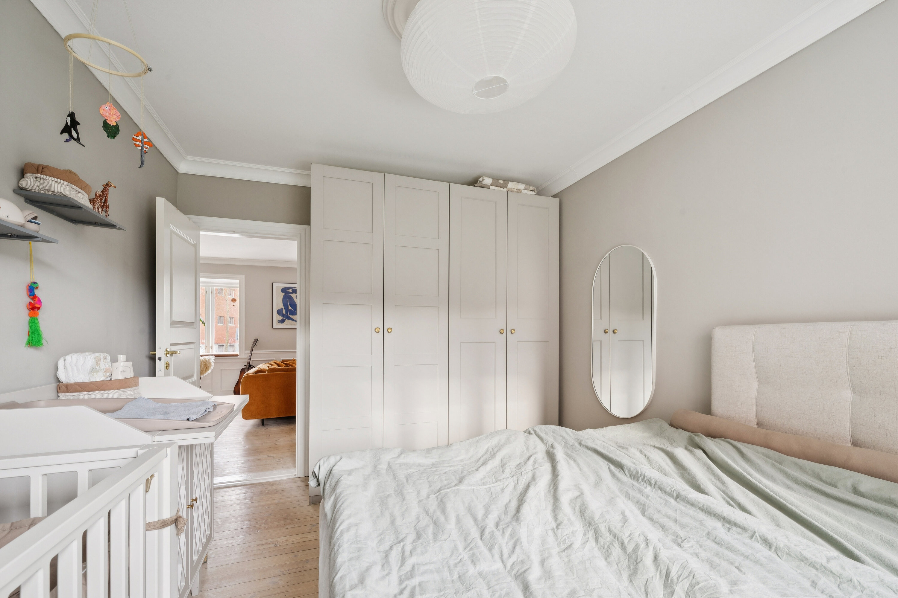 Fremhævet soveværelse billede i fuldskærmstilstand. Billede af Lyongade 24, st.. tv., 2300 København S