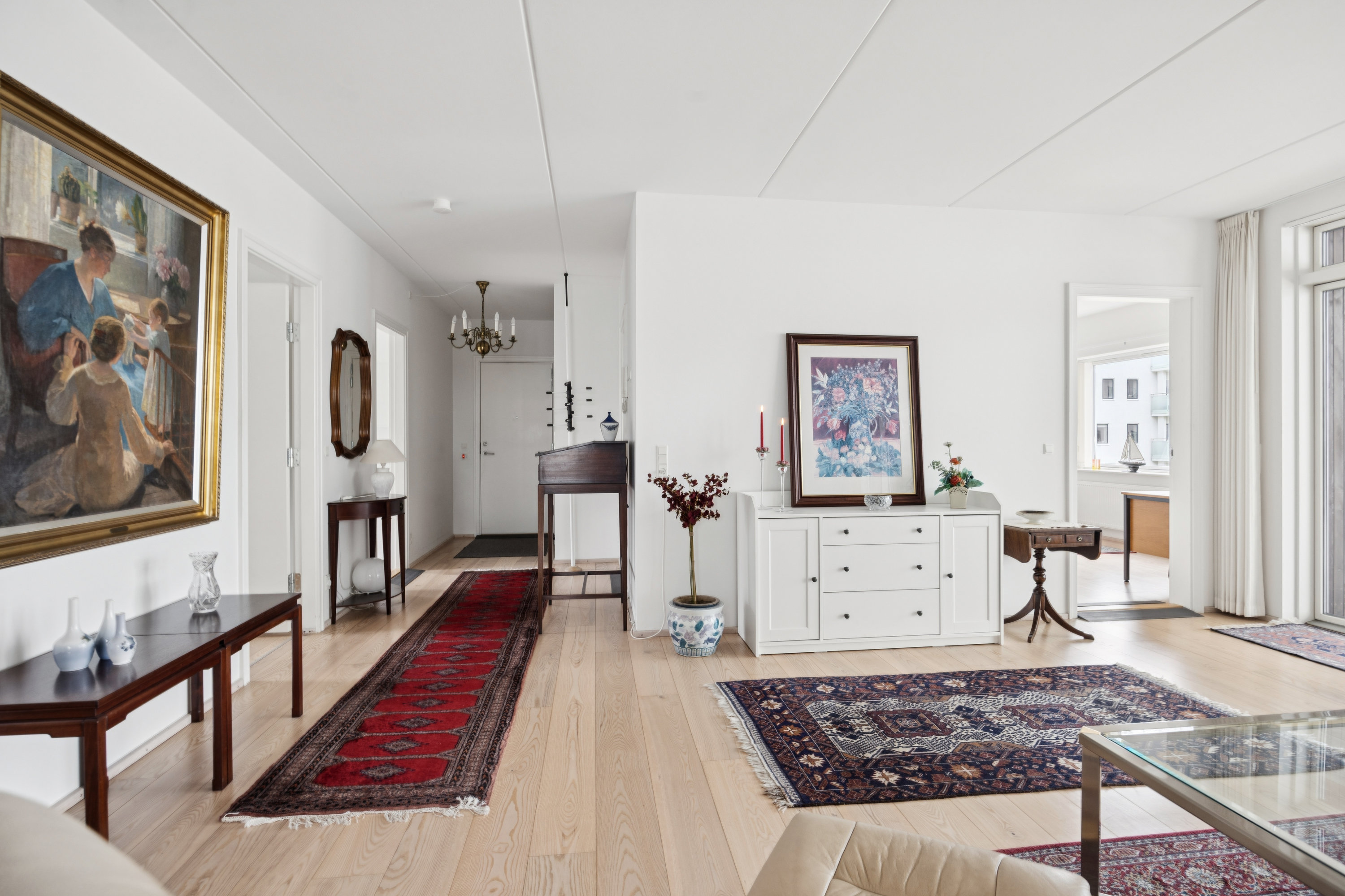 Fremhævet stue billede i fuldskærmstilstand. Billede af Carl Klitgaards Vej 21, 1. th., 9400 Nørresundby