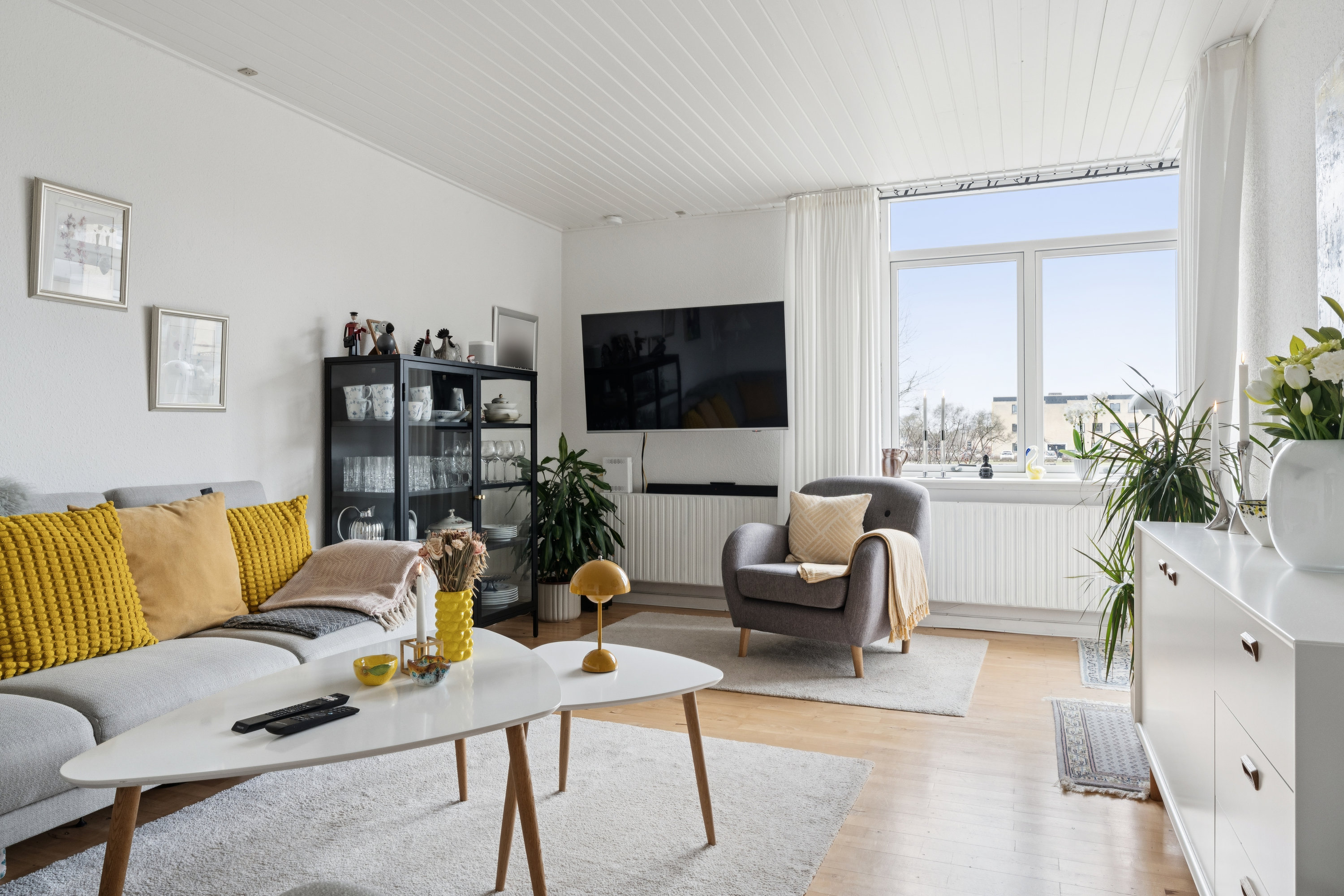 Fremhævet stue billede i fuldskærmstilstand. Billede af Rosengården 22, st.. th., 9200 Aalborg SV