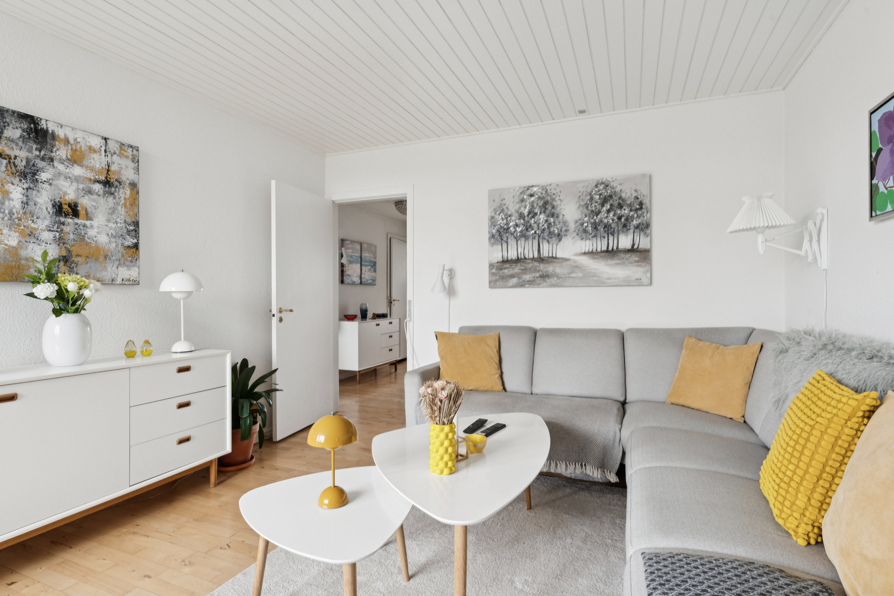 Fremhævet stue billede i fuldskærmstilstand. Billede af Rosengården 22, st.. th., 9200 Aalborg SV