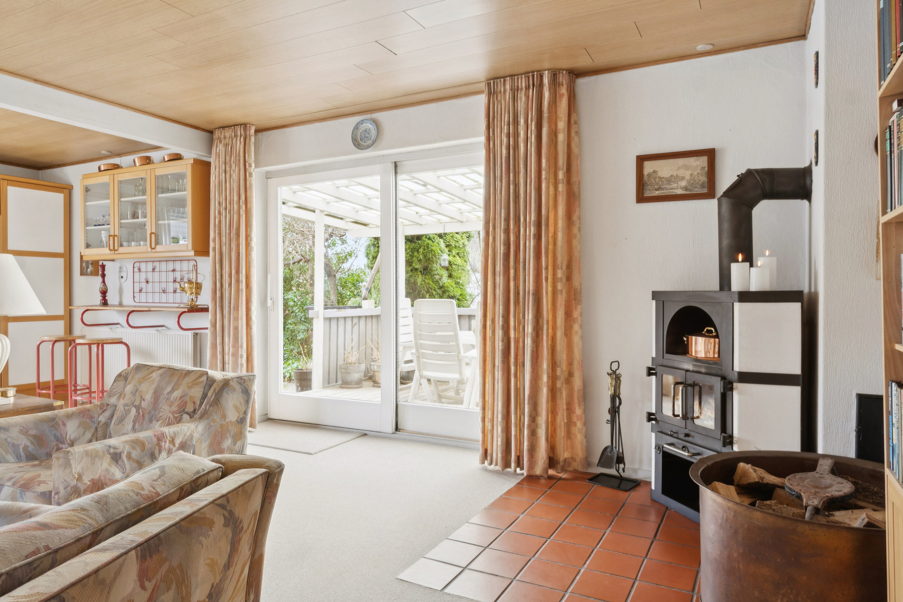 Fremhævet stue billede i fuldskærmstilstand. Billede af Højbuen 14, 4270 Høng