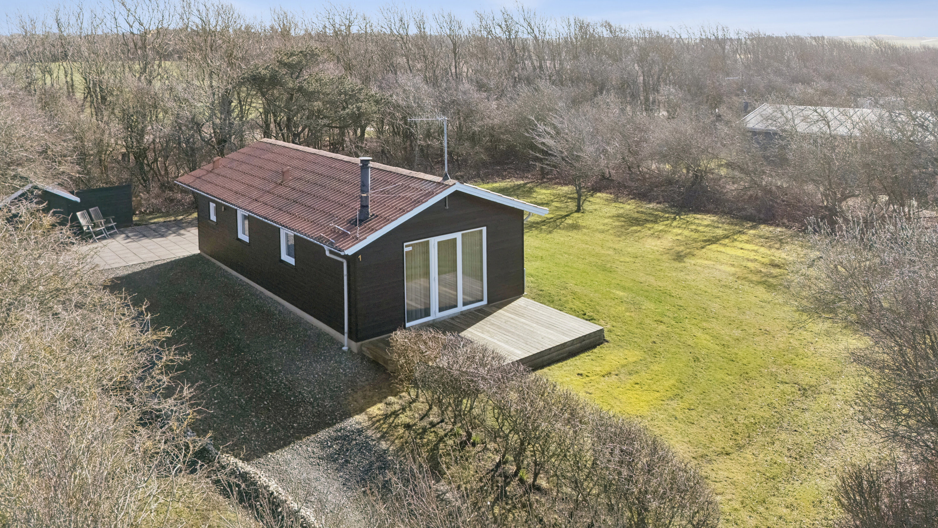 Fremhævet luftfoto billede i fuldskærmstilstand. Billede af Hellesvej 1, Randrup, 7770 Vestervig