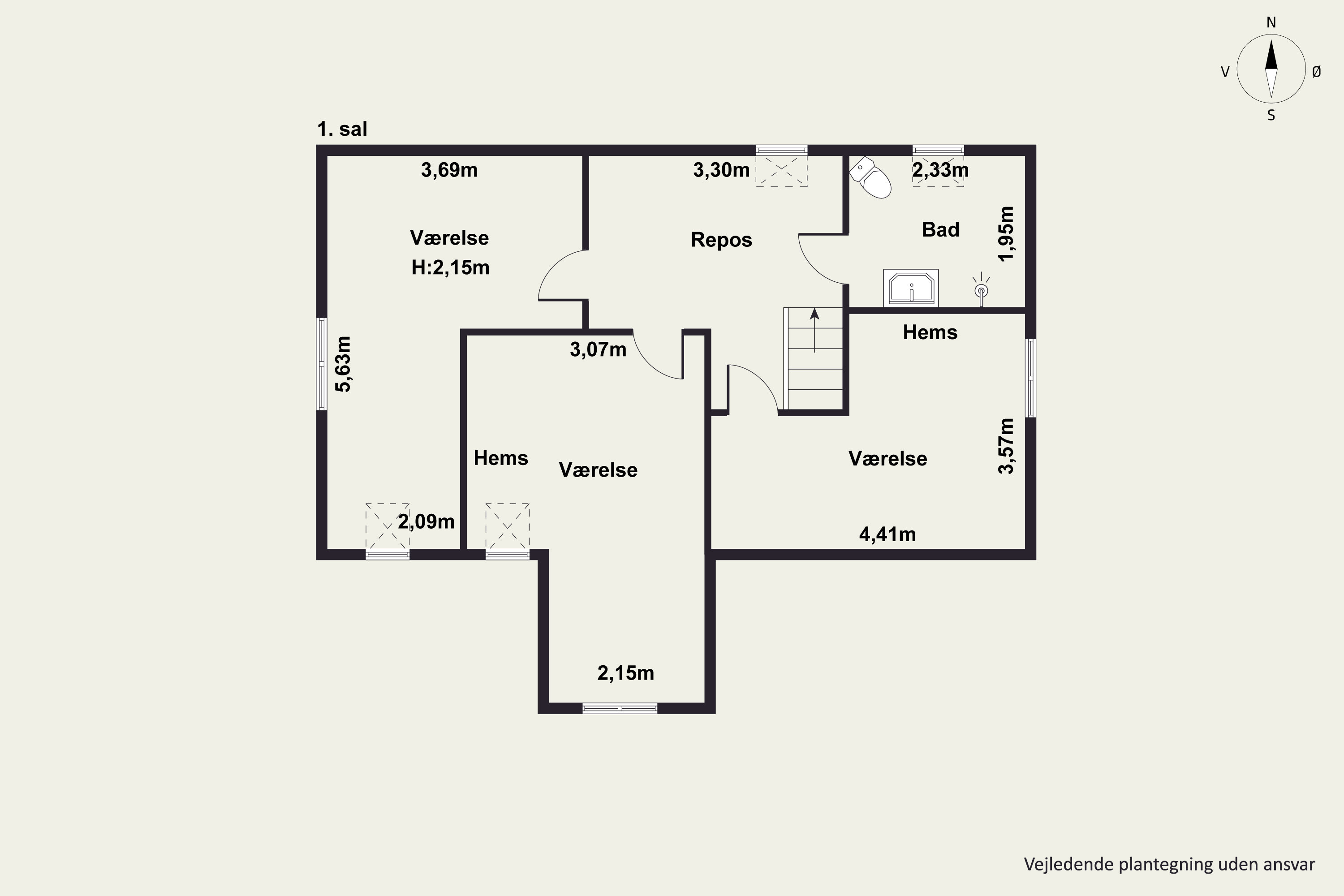 Plantegninger billede af Ågade 8, 7850 Stoholm Jyll