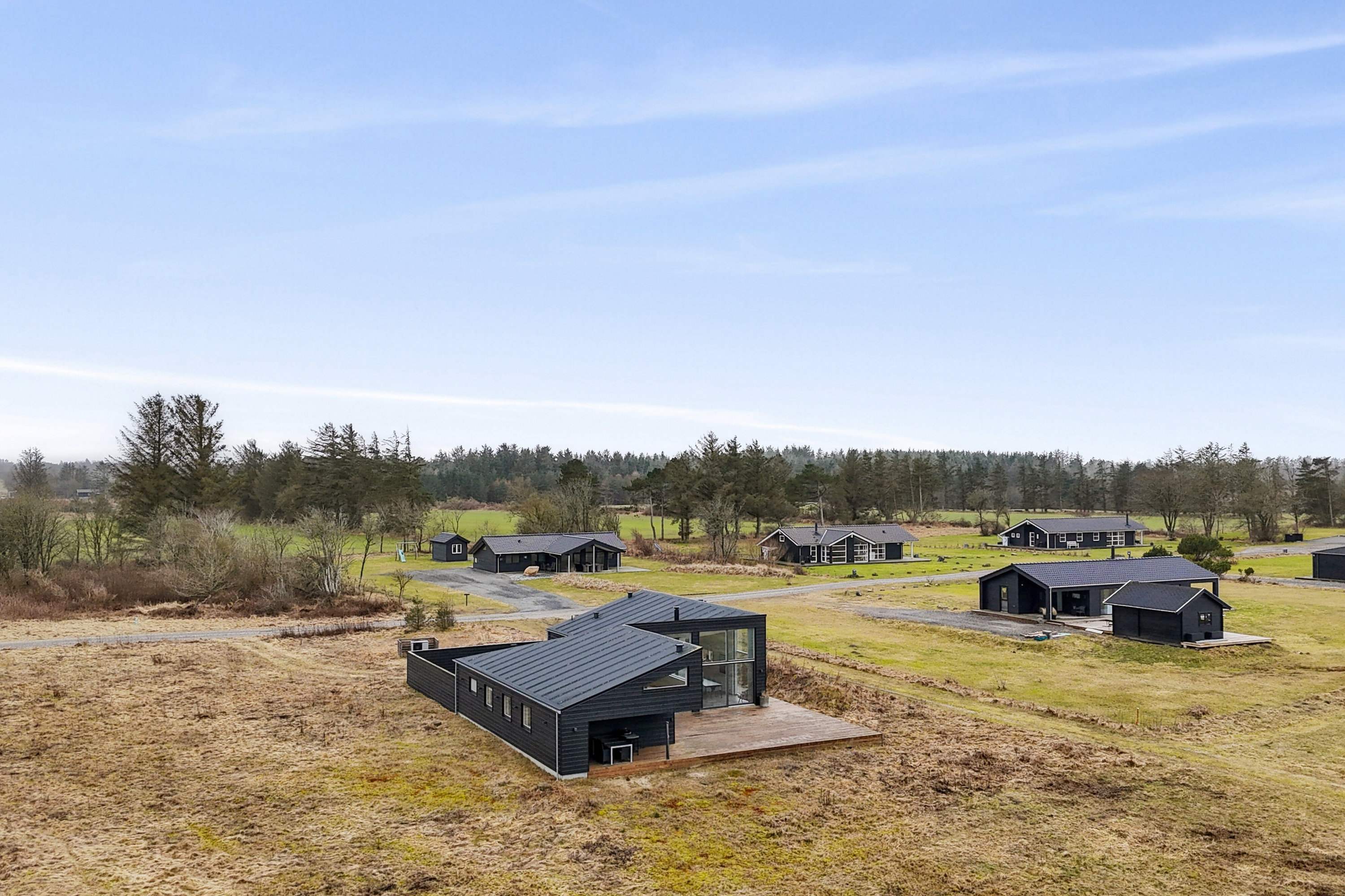 Fremhævet luftfoto billede i fuldskærmstilstand. Billede af Nørre Knoldevej 28, Skal Klit, 9800 Hjørring