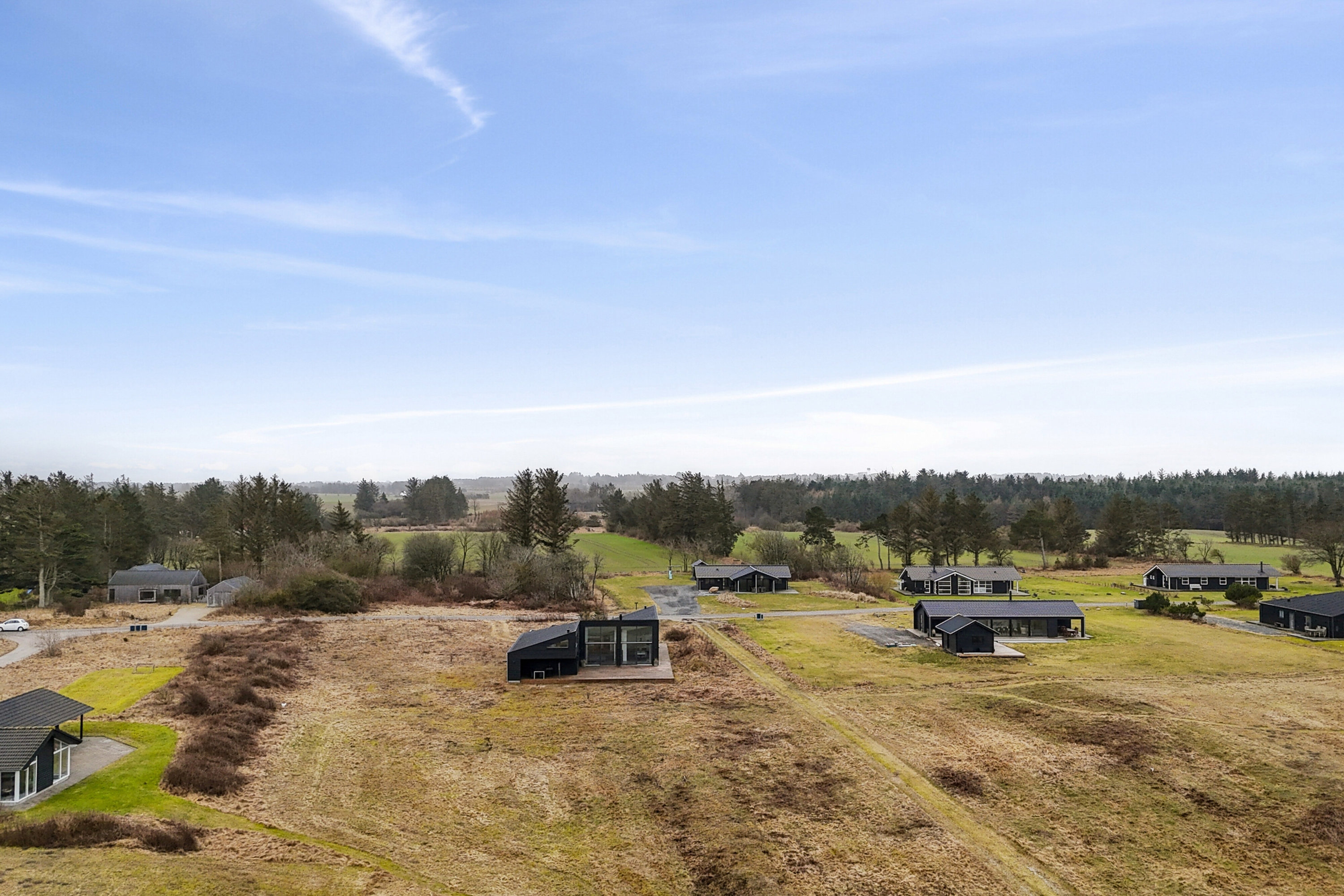 Fremhævet luftfoto billede i fuldskærmstilstand. Billede af Nørre Knoldevej 28, Skal Klit, 9800 Hjørring