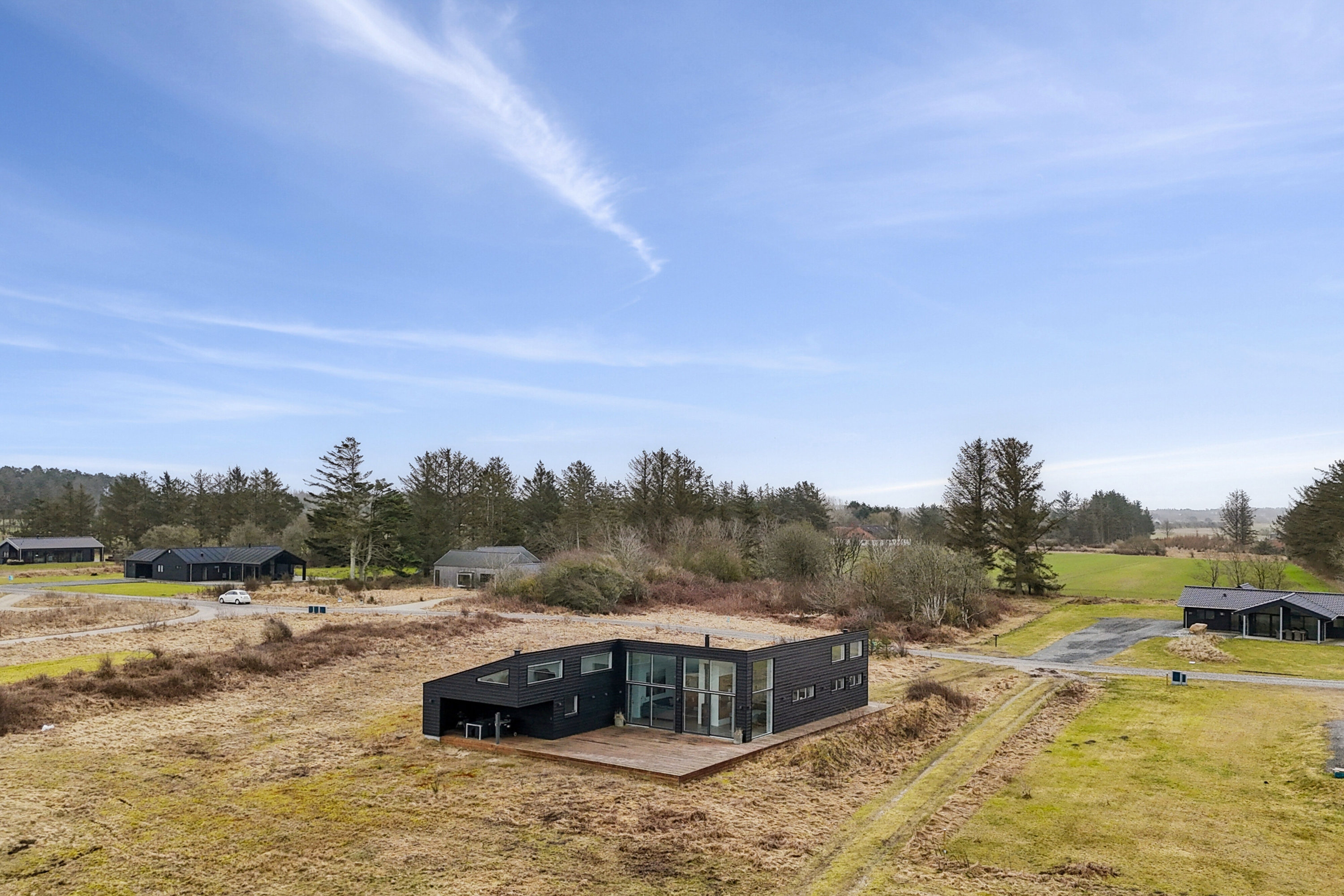 Fremhævet luftfoto billede i fuldskærmstilstand. Billede af Nørre Knoldevej 28, Skal Klit, 9800 Hjørring