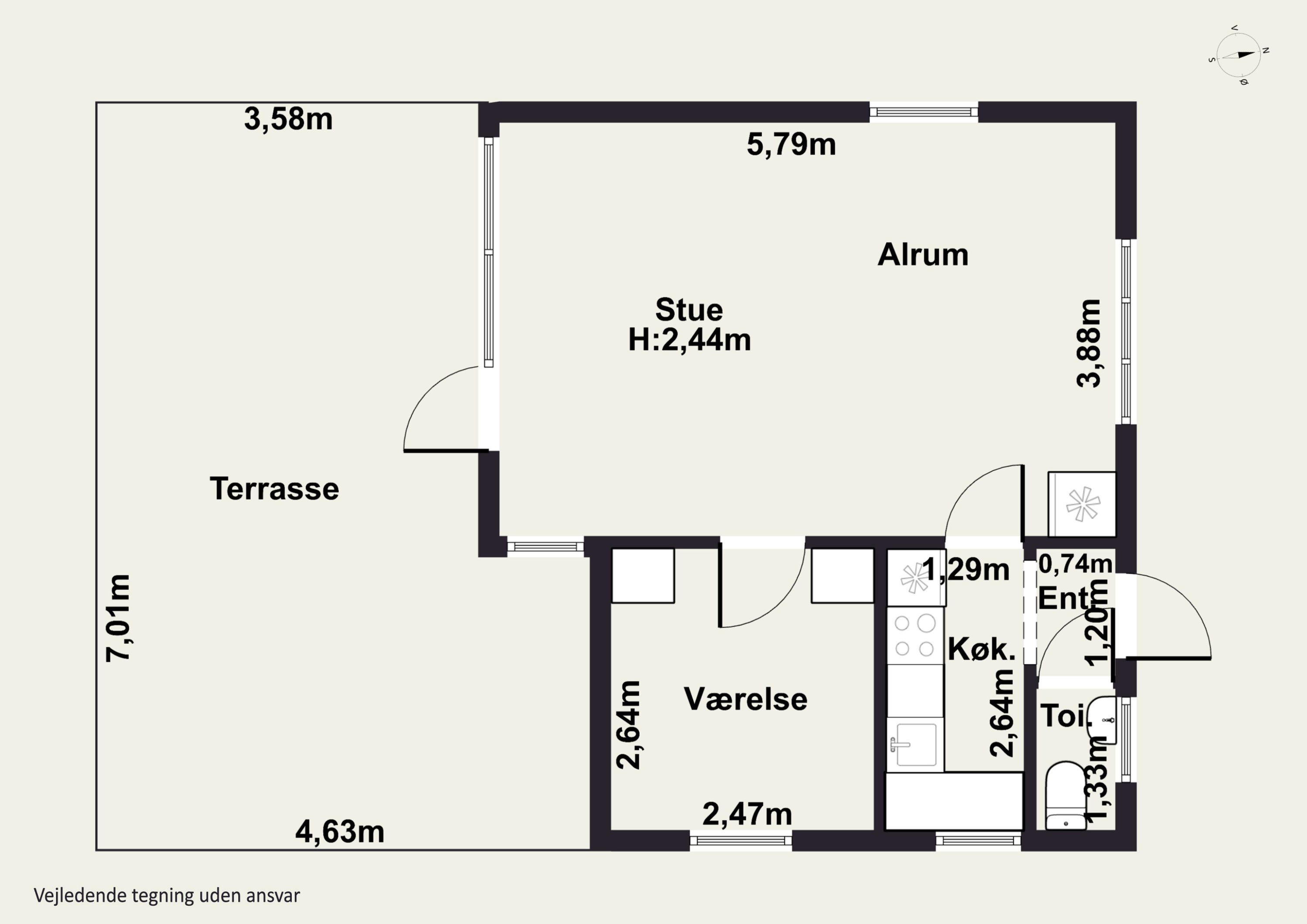 Plantegninger billede af Mågevænget 4, Kyndeløse, 4070 Kirke Hyllinge