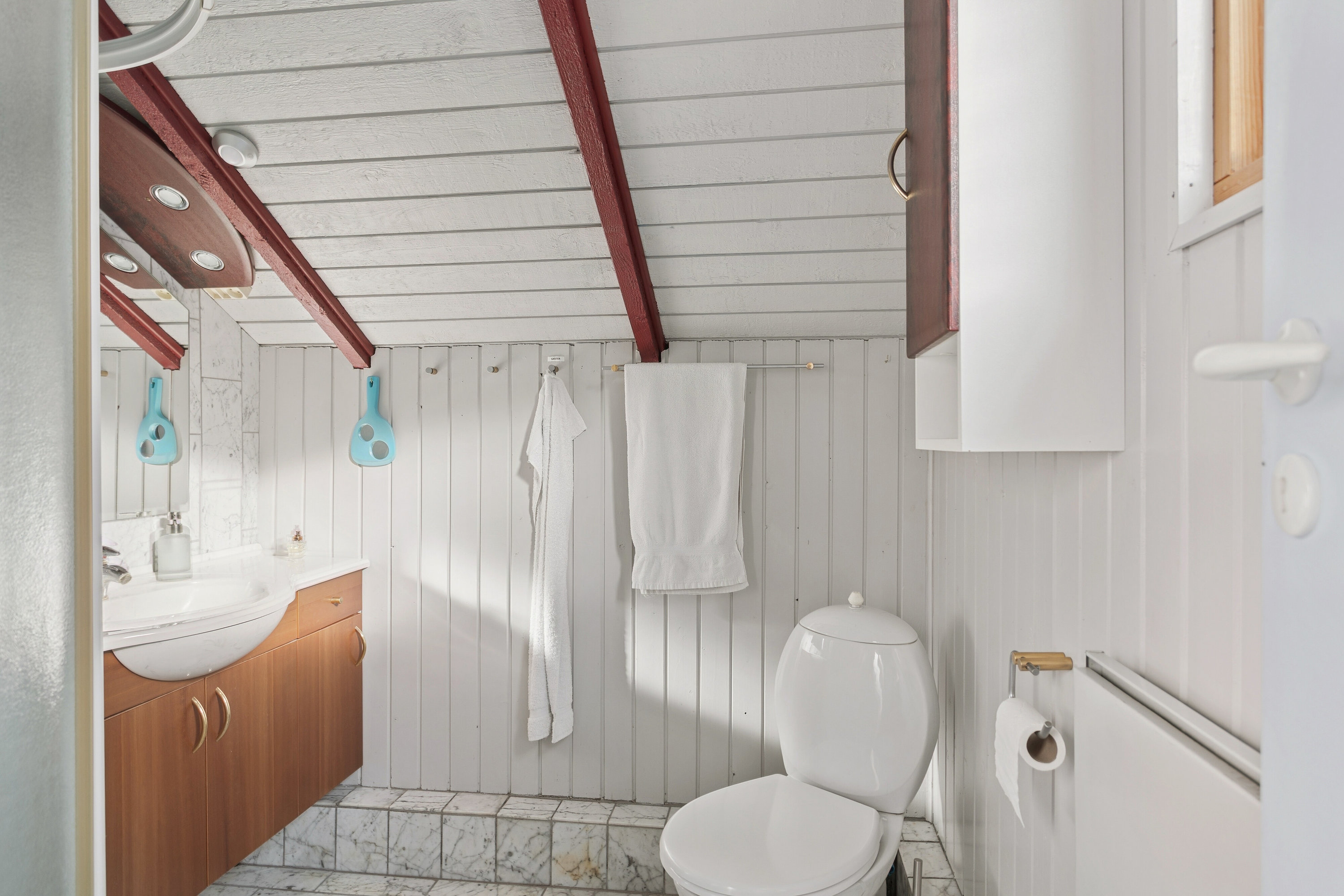 Fremhævet badeværelse billede i fuldskærmstilstand. Billede af Solsortevej 42, Draget, 7760 Hurup Thy