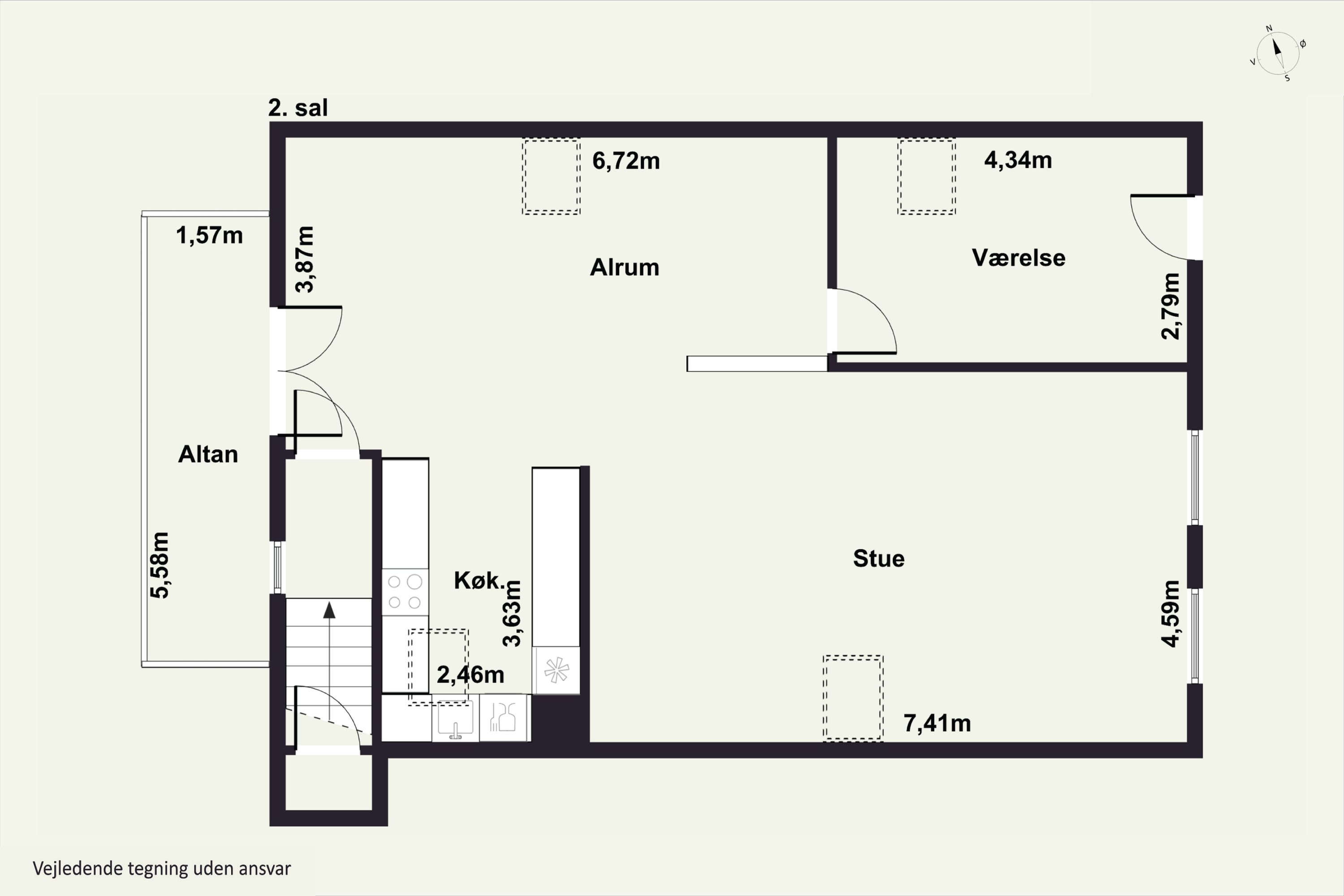 Plantegninger billede af Østergade 12, 9870 Sindal