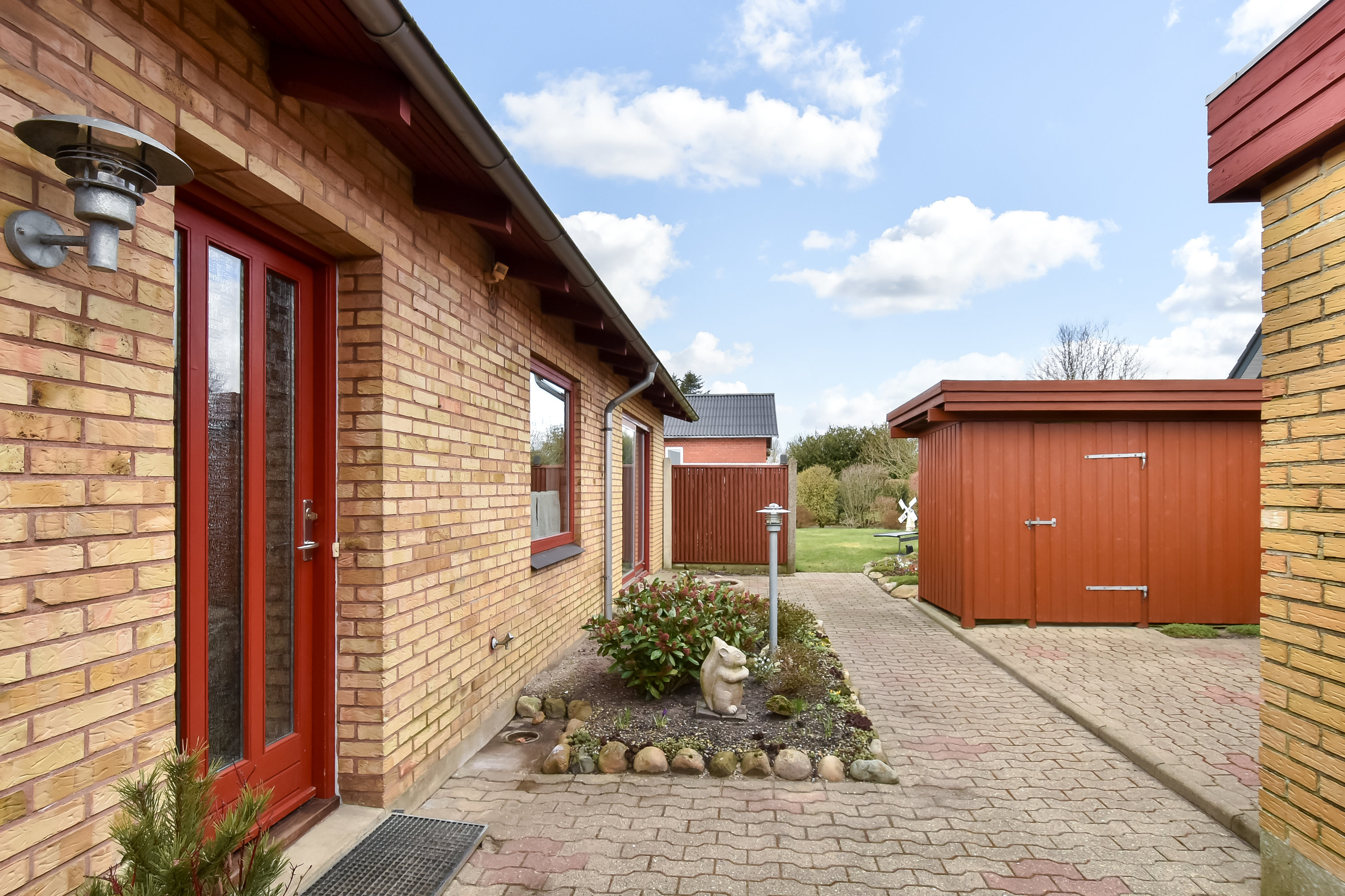 Fremhævet gårdhave billede i fuldskærmstilstand. Billede af Toftager 2, Tjørring, 7400 Herning