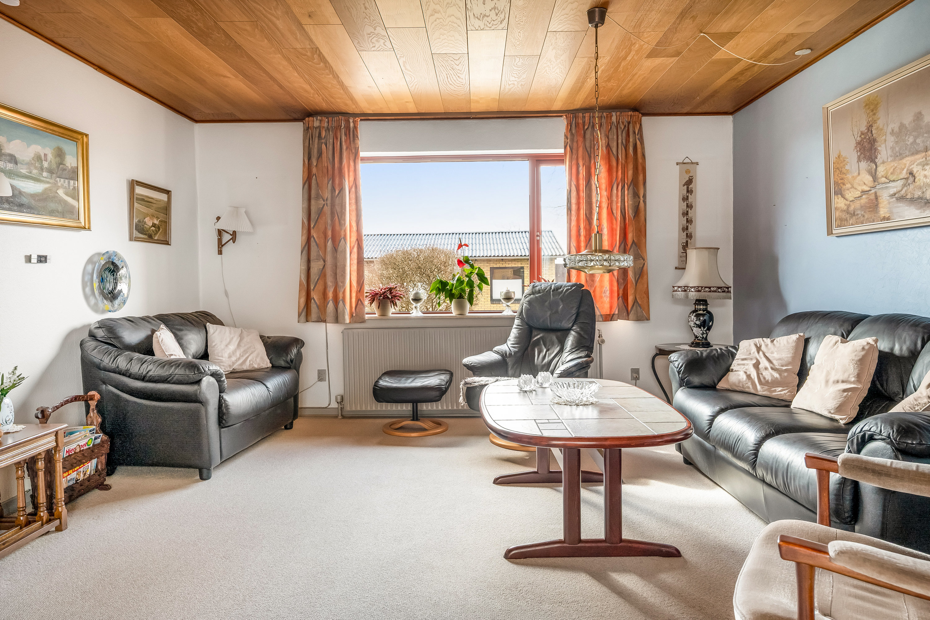 Fremhævet stue billede i fuldskærmstilstand. Billede af Toftager 2, Tjørring, 7400 Herning