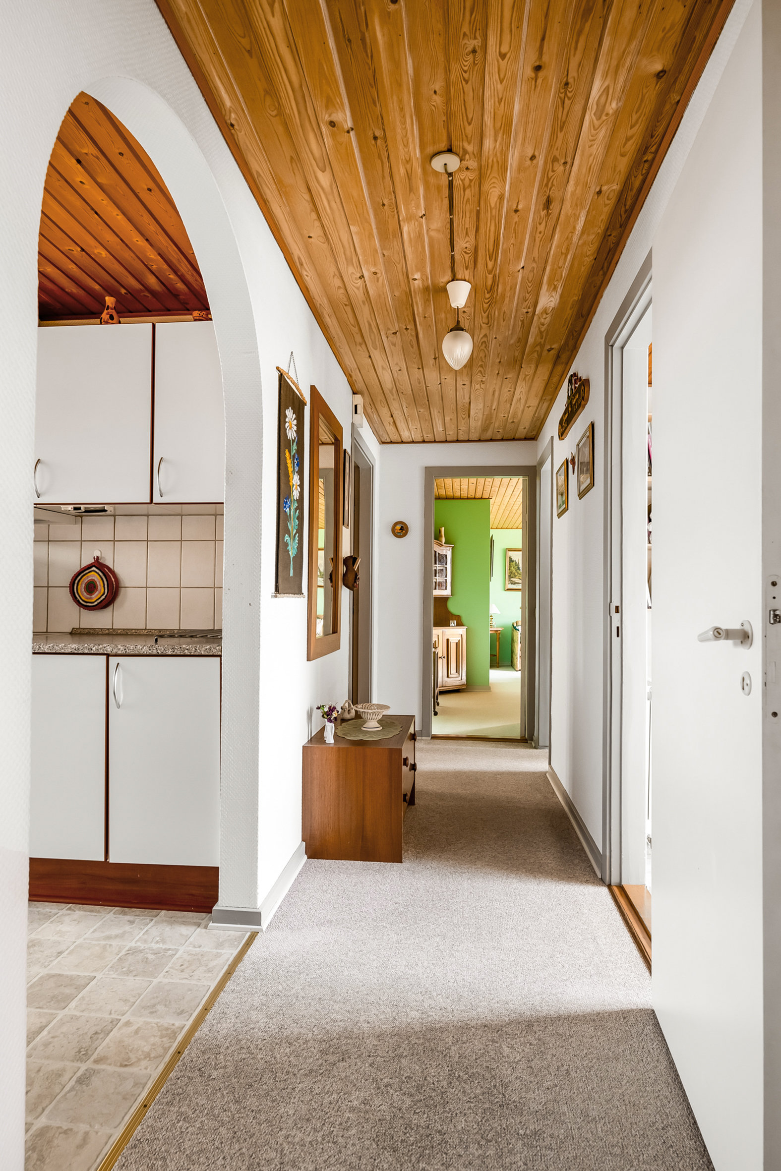 Fremhævet gang billede i fuldskærmstilstand. Billede af Toftager 2, Tjørring, 7400 Herning