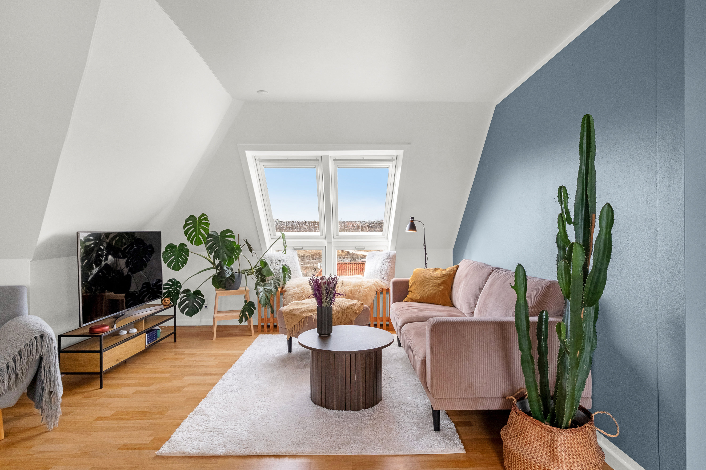 Fremhævet stue billede i fuldskærmstilstand. Billede af Ringkøbingvej 26, 5. th., 8000 Aarhus C