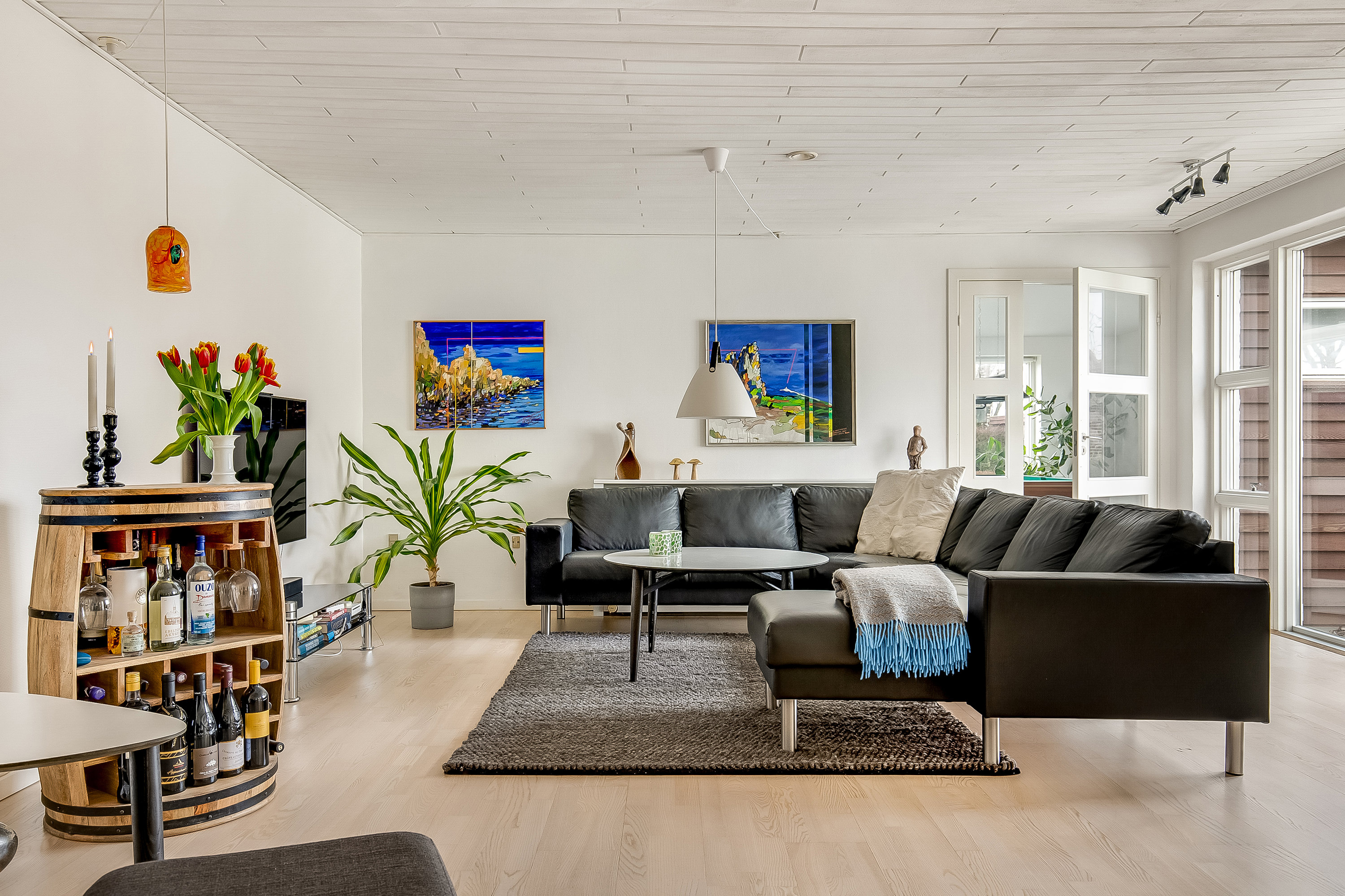 Fremhævet stue billede i fuldskærmstilstand. Billede af Anton Berntsen Vej 19, Bredsten, 7182 Bredsten