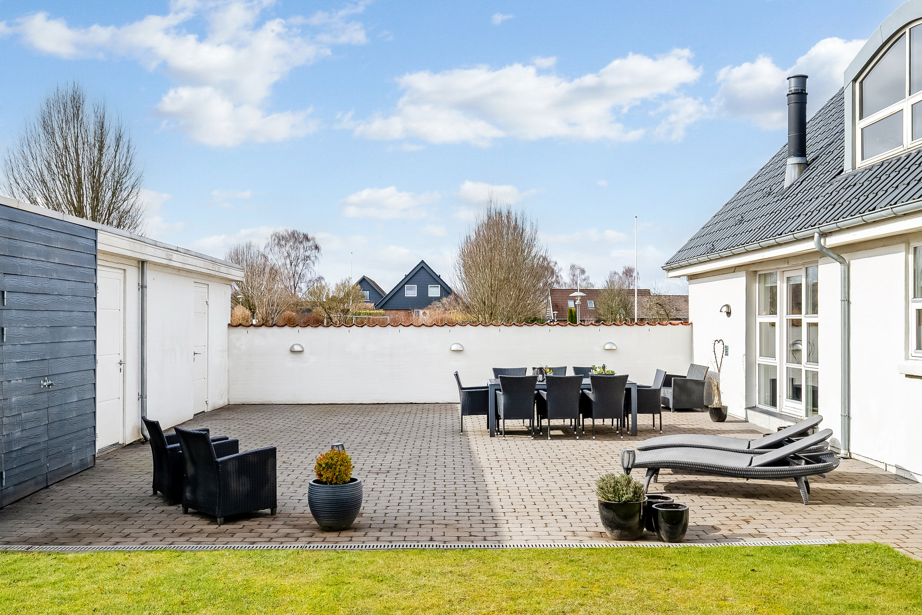 Fremhævet terrasse billede i fuldskærmstilstand. Billede af Johan Skjoldborg Vej 10, 7182 Bredsten