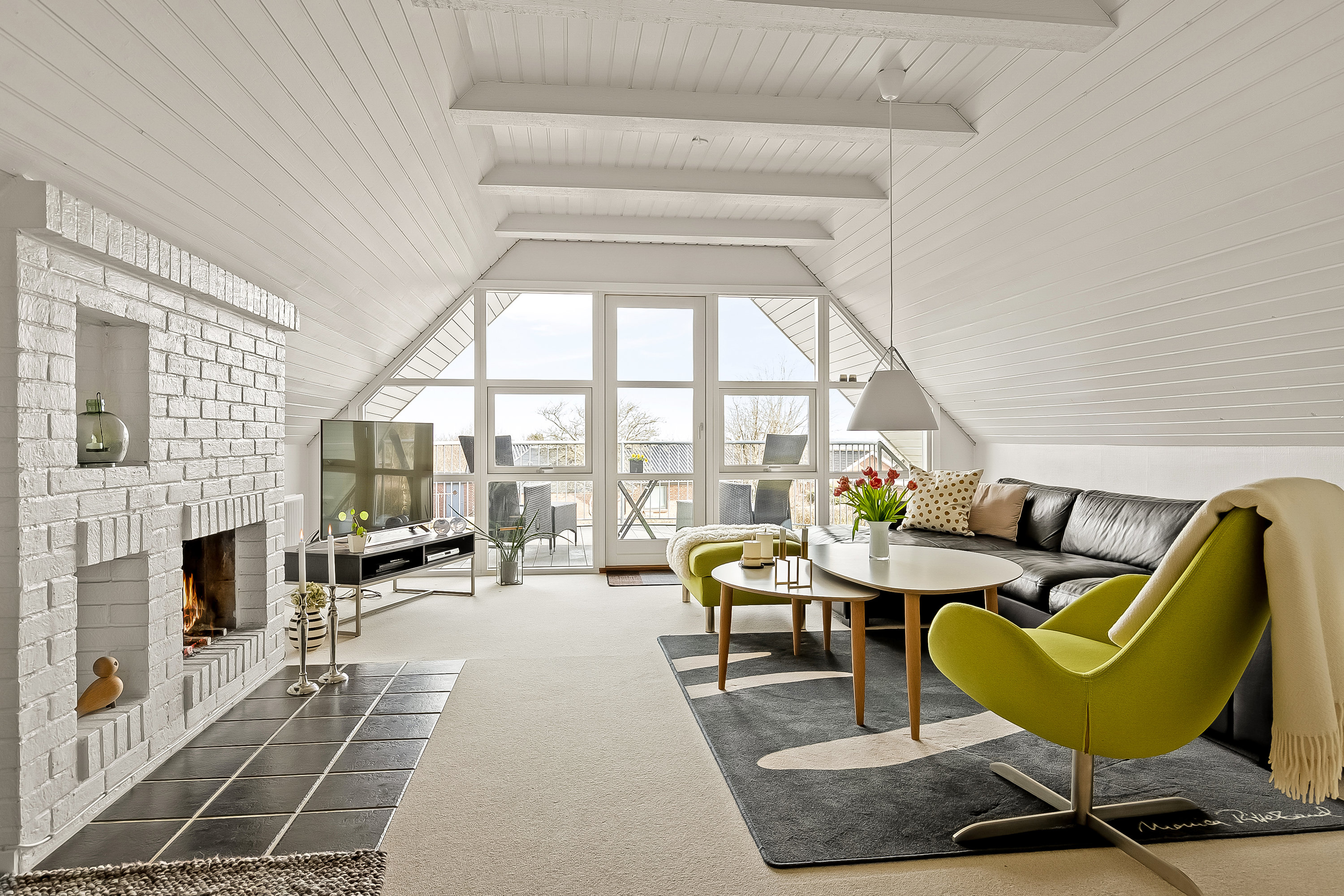 Fremhævet stue billede i fuldskærmstilstand. Billede af Johan Skjoldborg Vej 10, 7182 Bredsten