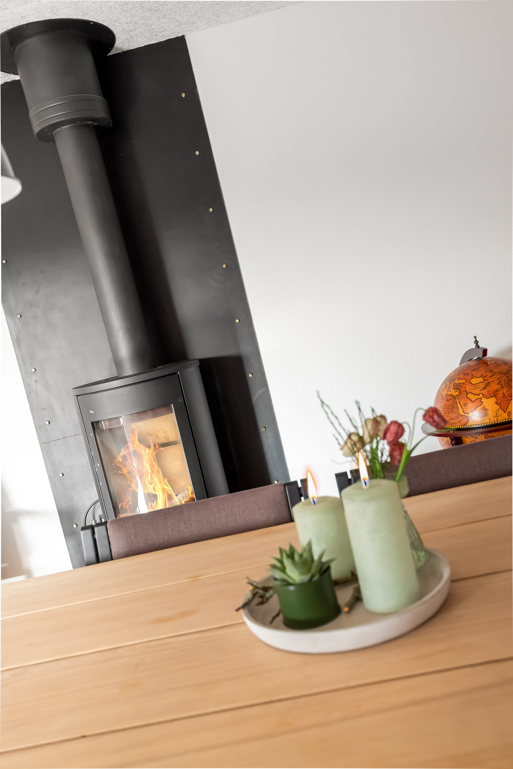 Fremhævet brændeovn billede i fuldskærmstilstand. Billede af Bachsvej 48, 7500 Holstebro