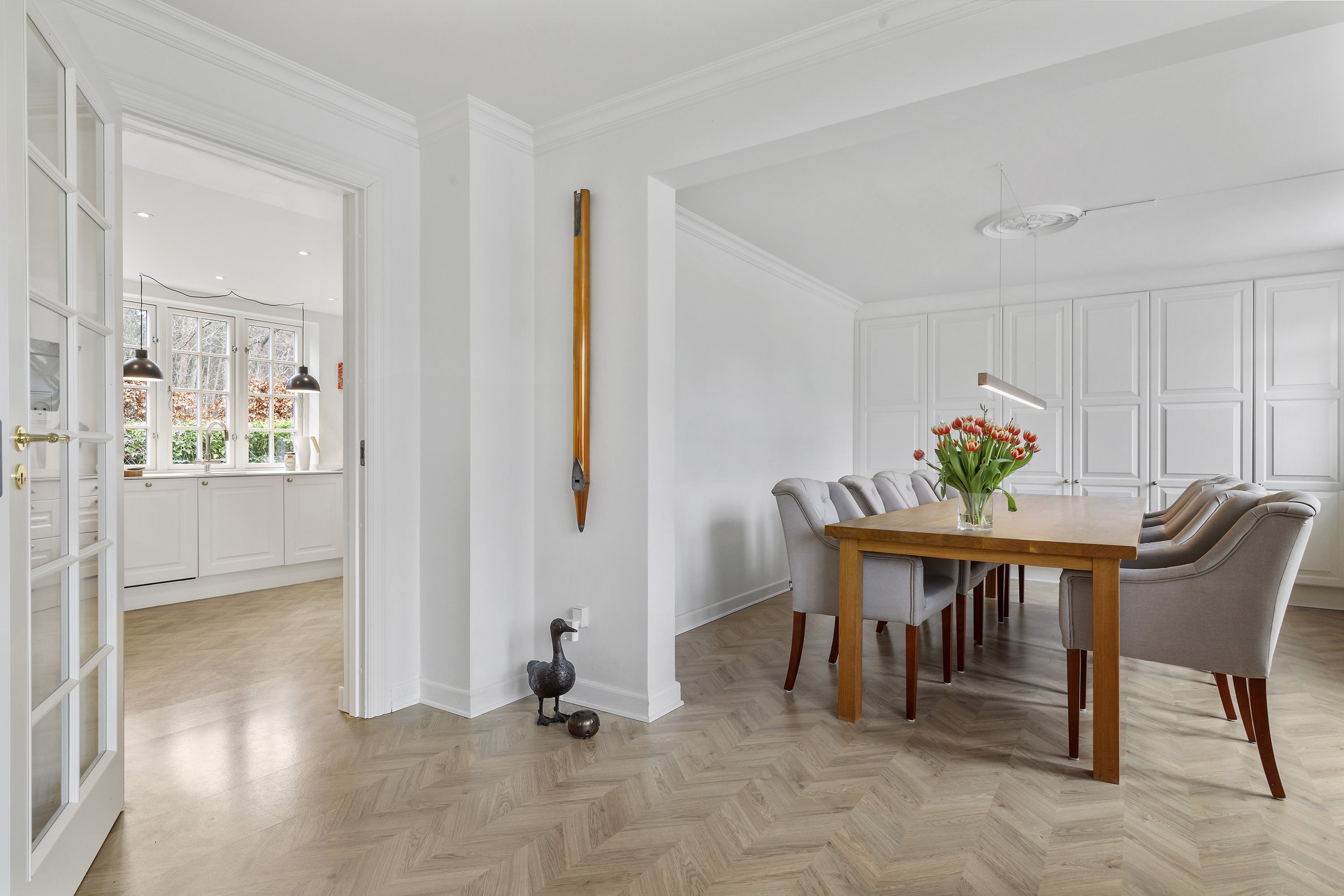 Fremhævet spisestue billede i fuldskærmstilstand. Billede af Birkedamsvej 3, 3100 Hornbæk