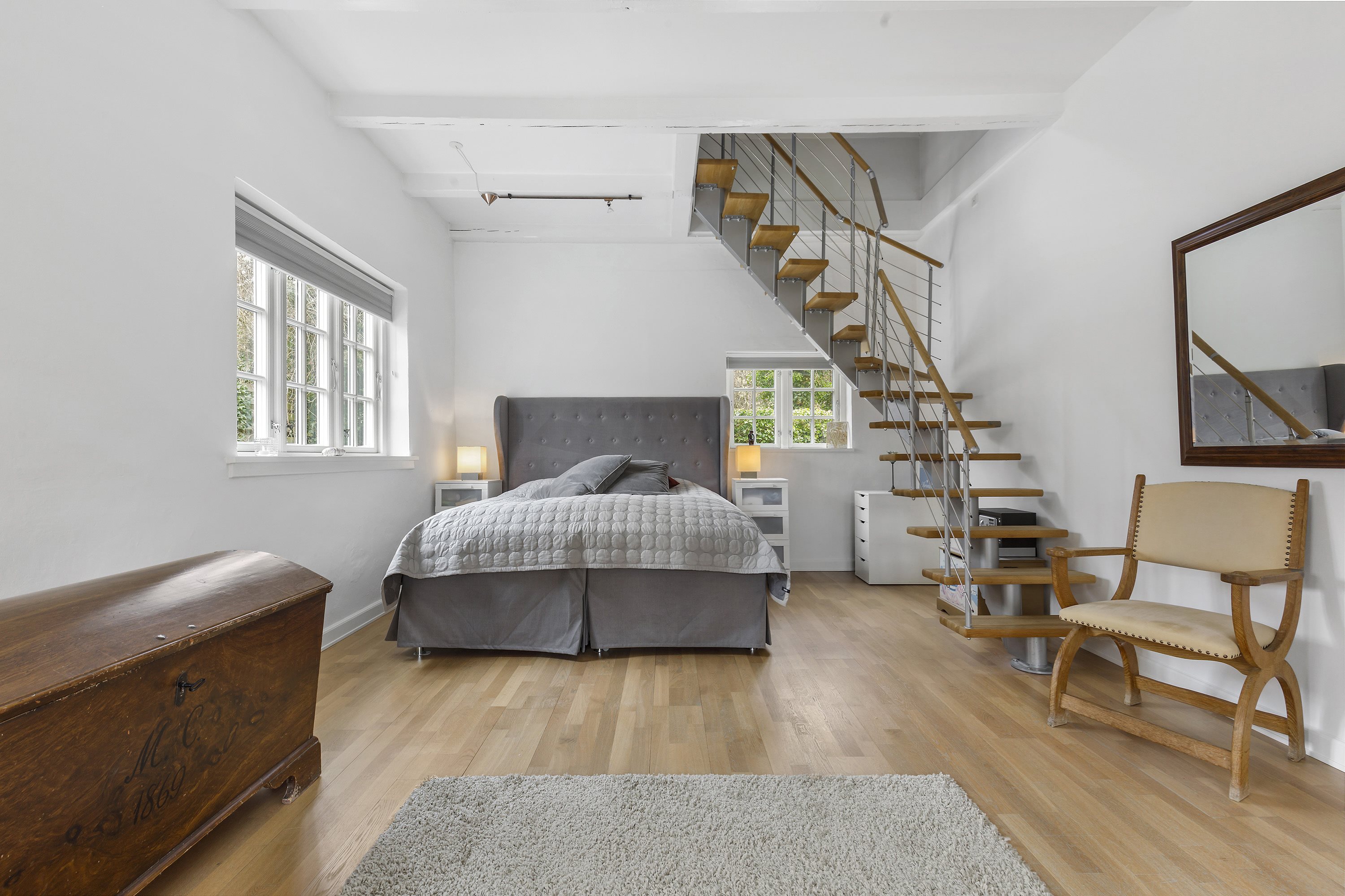 Fremhævet soveværelse billede i fuldskærmstilstand. Billede af Birkedamsvej 3, 3100 Hornbæk