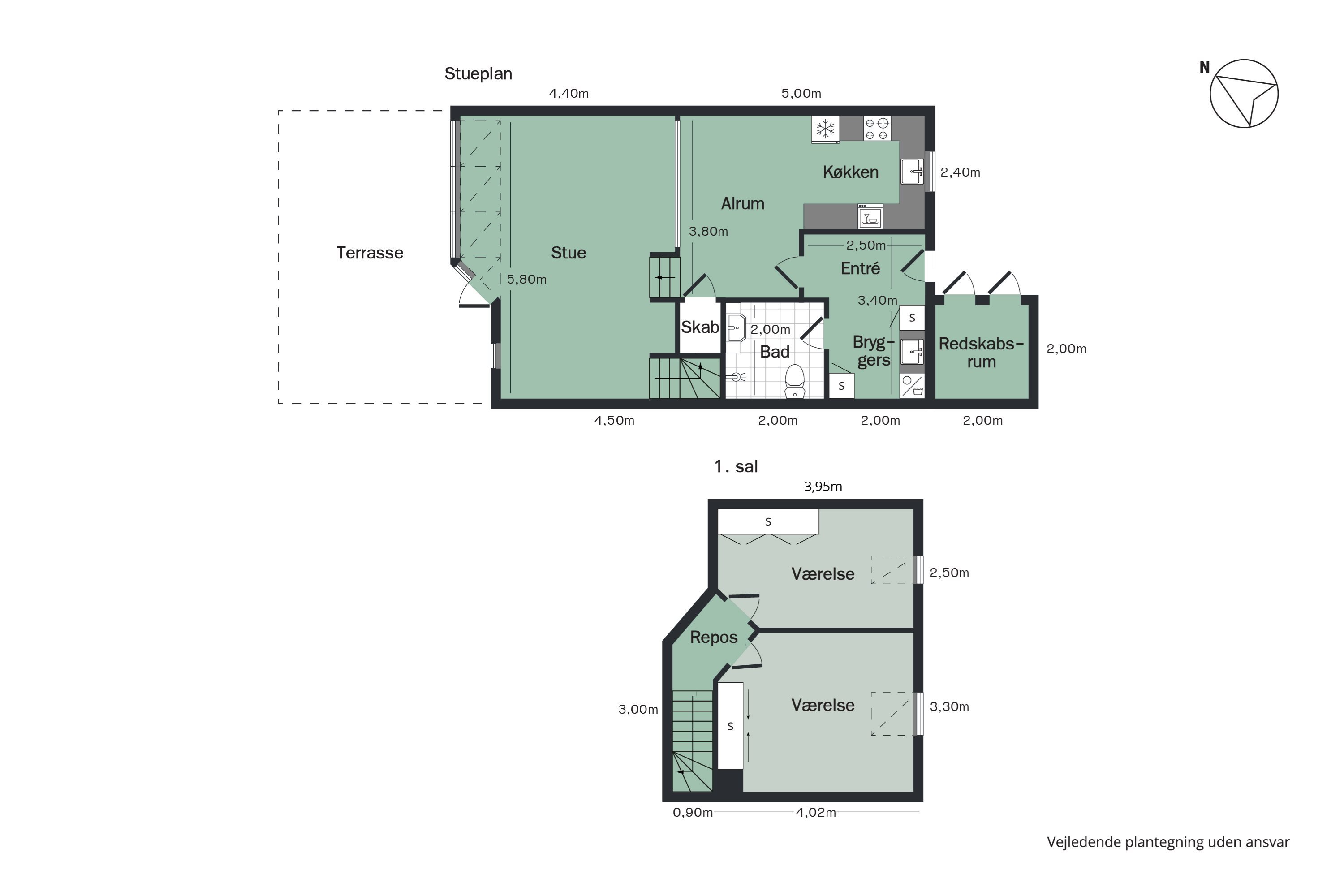 Plantegninger billede af Ravndalen 9, 9310 Vodskov