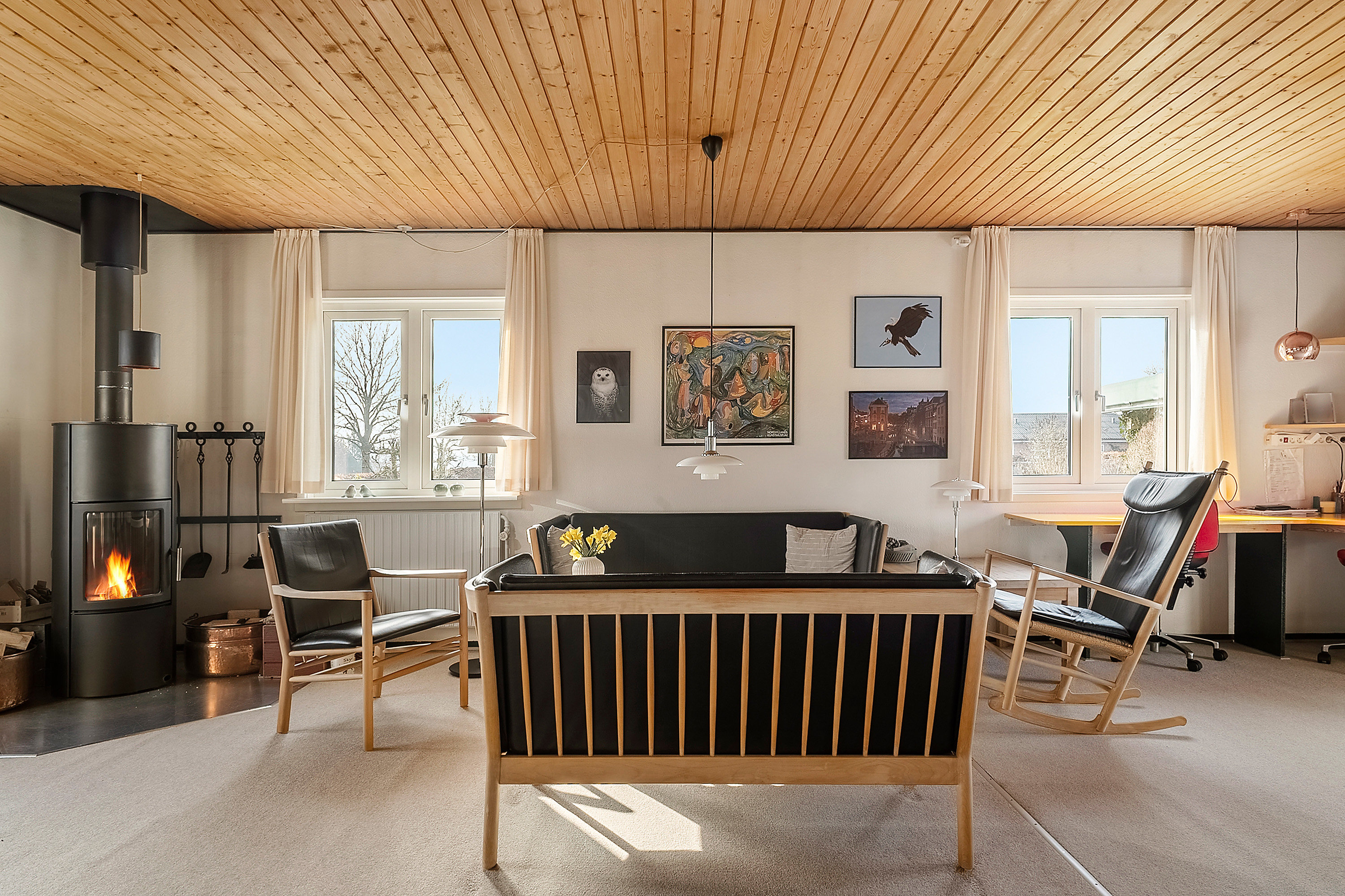 Fremhævet stue billede i fuldskærmstilstand. Billede af Brøndager 13, 15., 8751 Gedved