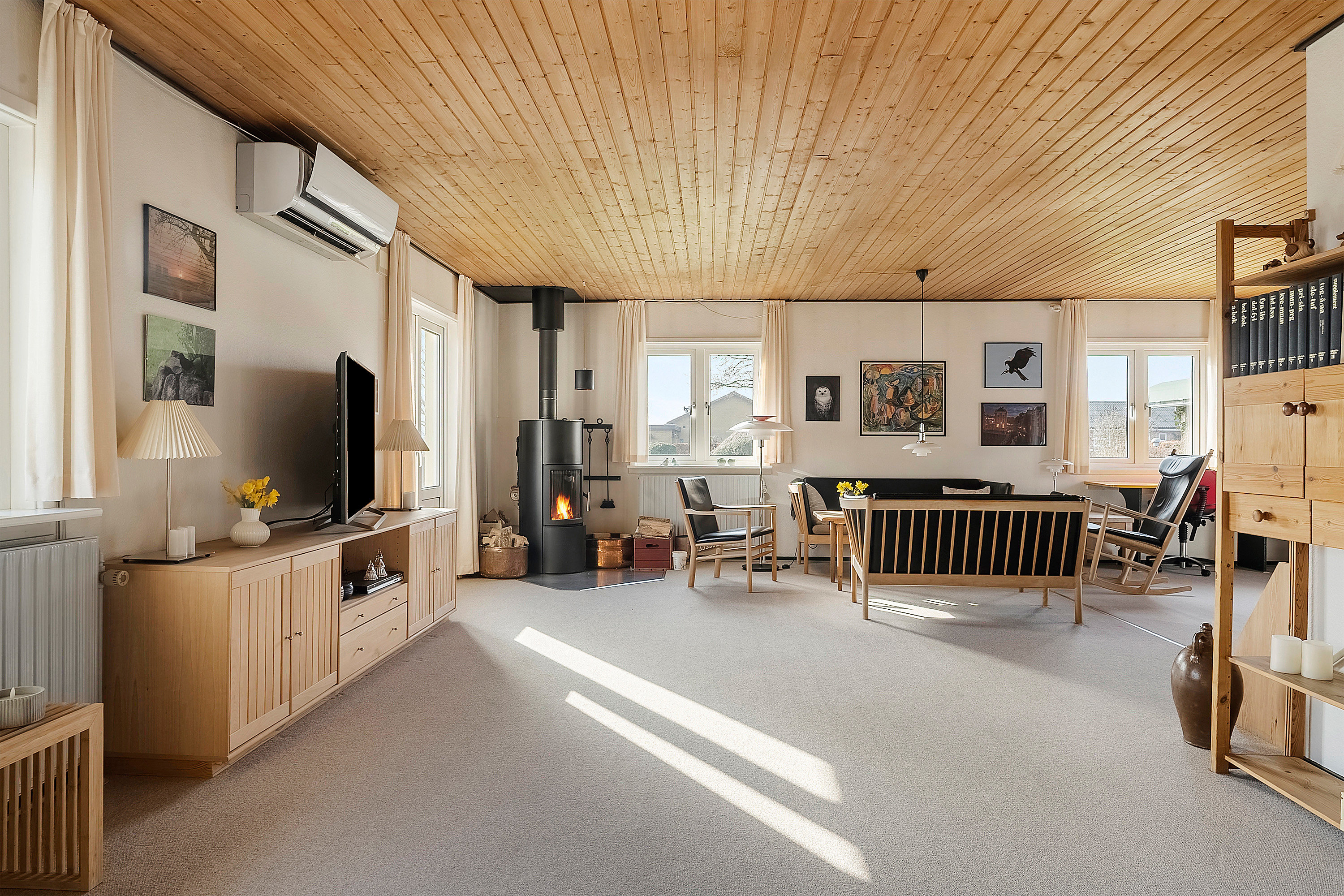 Fremhævet stue billede i fuldskærmstilstand. Billede af Brøndager 13, 15., 8751 Gedved