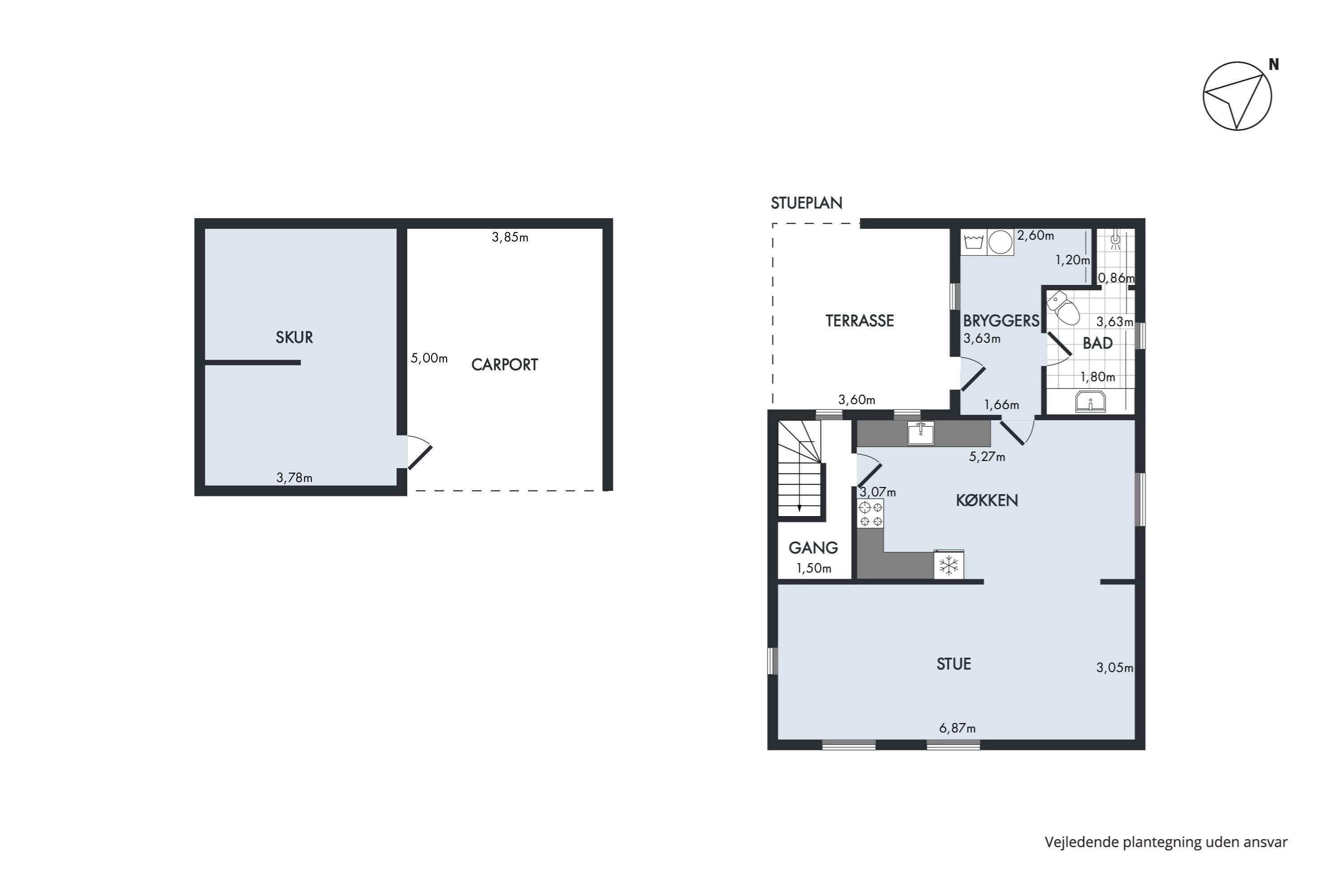 Plantegninger billede af Akkerupvej 15, 5683 Haarby