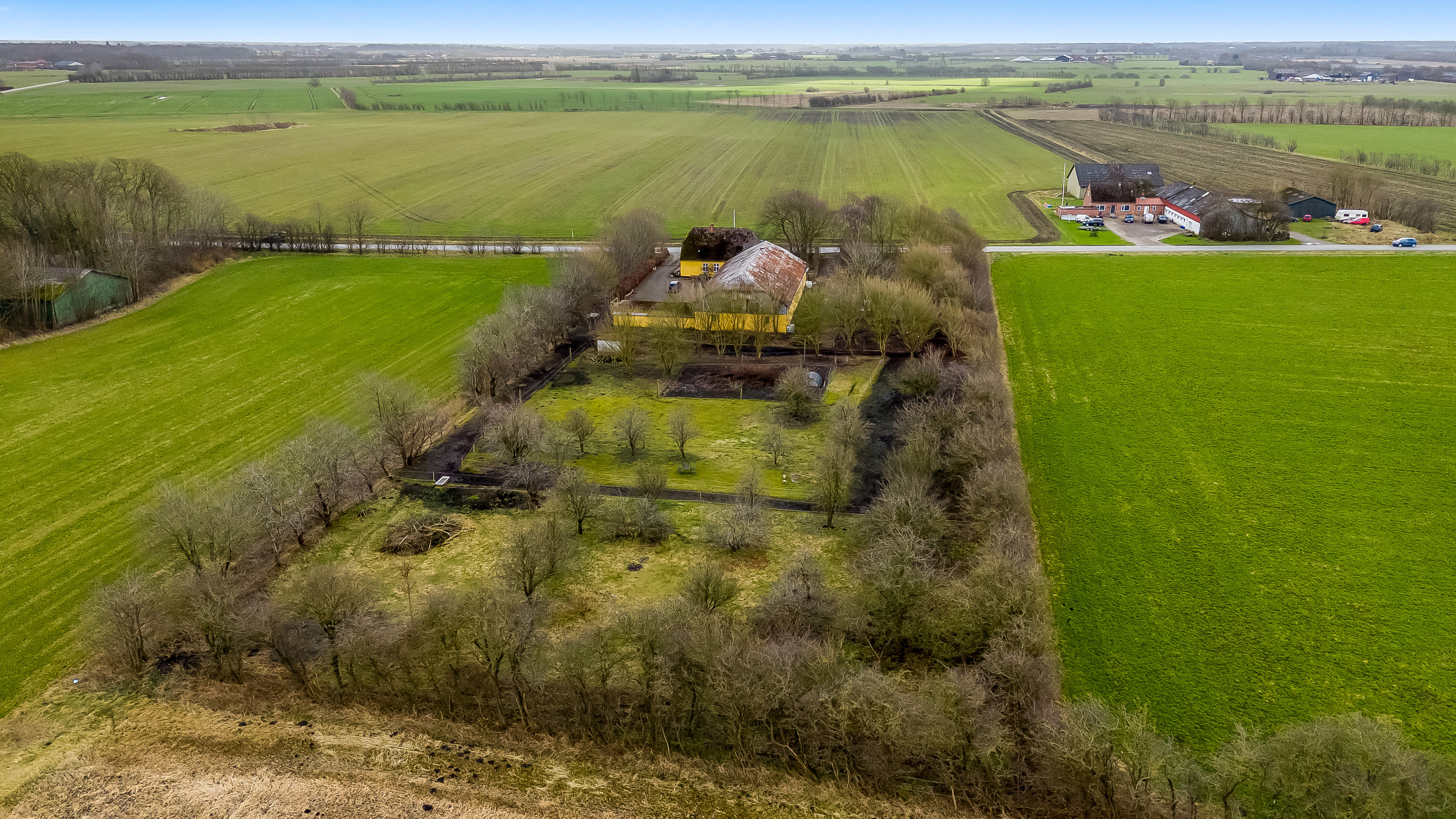 Fremhævet luftfoto billede i fuldskærmstilstand. Billede af Visbjergvej 21, Visbjerg, 6240 Løgumkloster