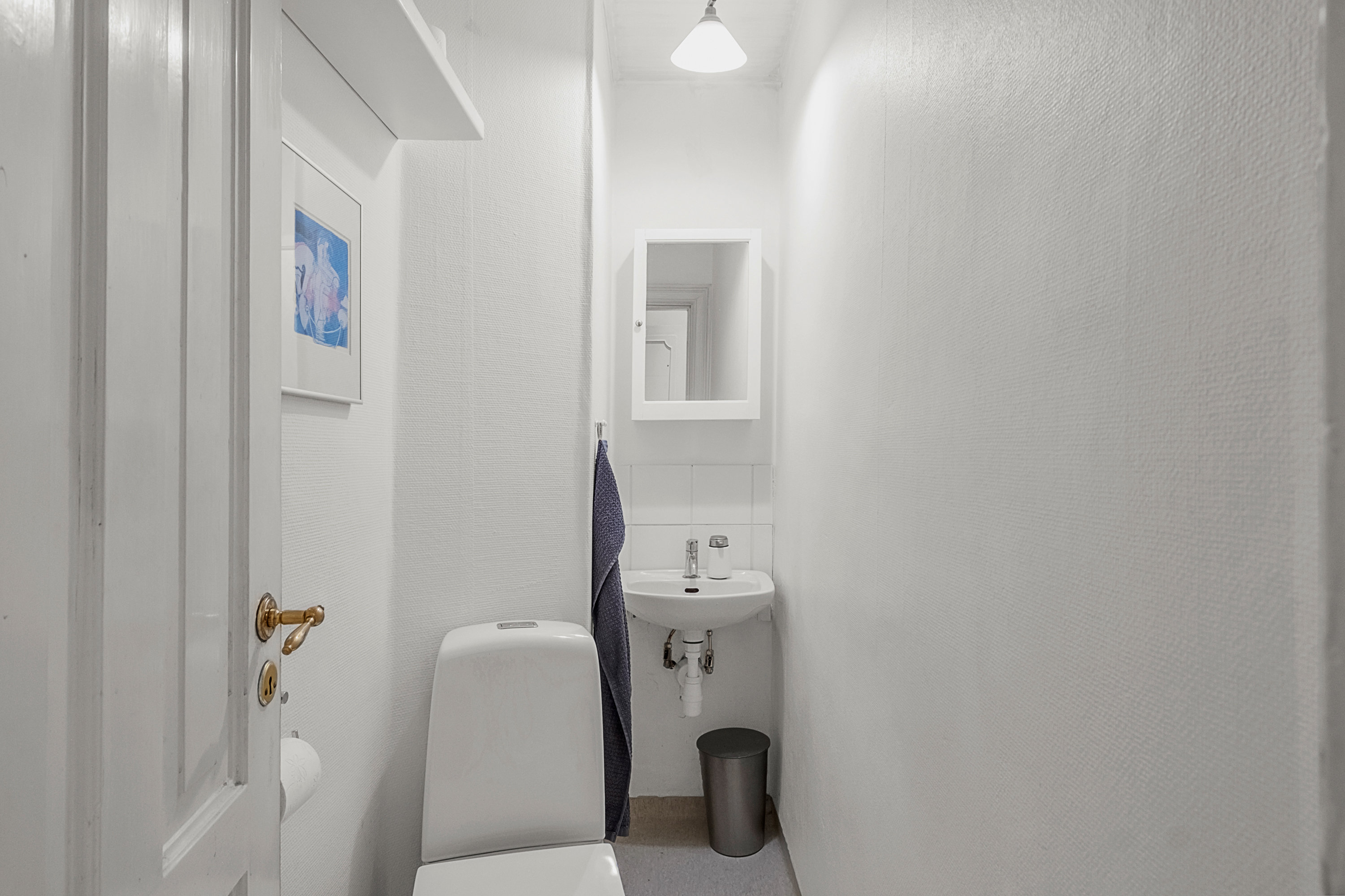 Fremhævet toilet billede i fuldskærmstilstand. Billede af Kystvejen 55, 1. th., 8000 Aarhus C