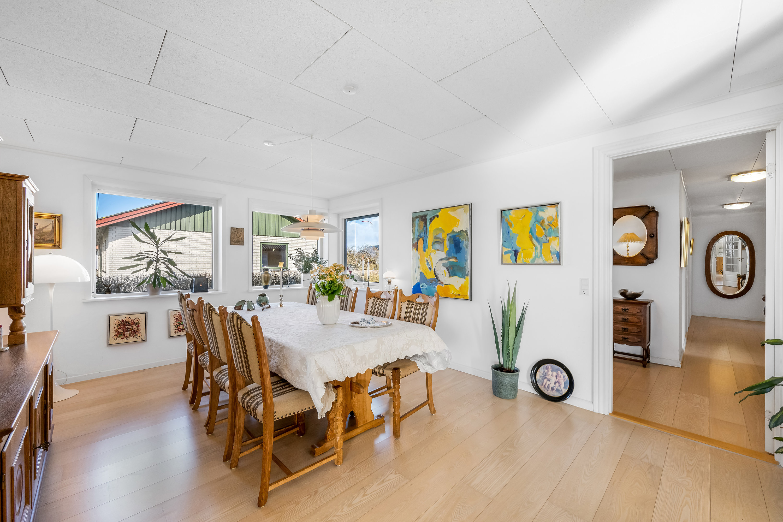 Fremhævet stue billede i fuldskærmstilstand. Billede af Skrænten 12, Dejbjerg, 6900 Skjern