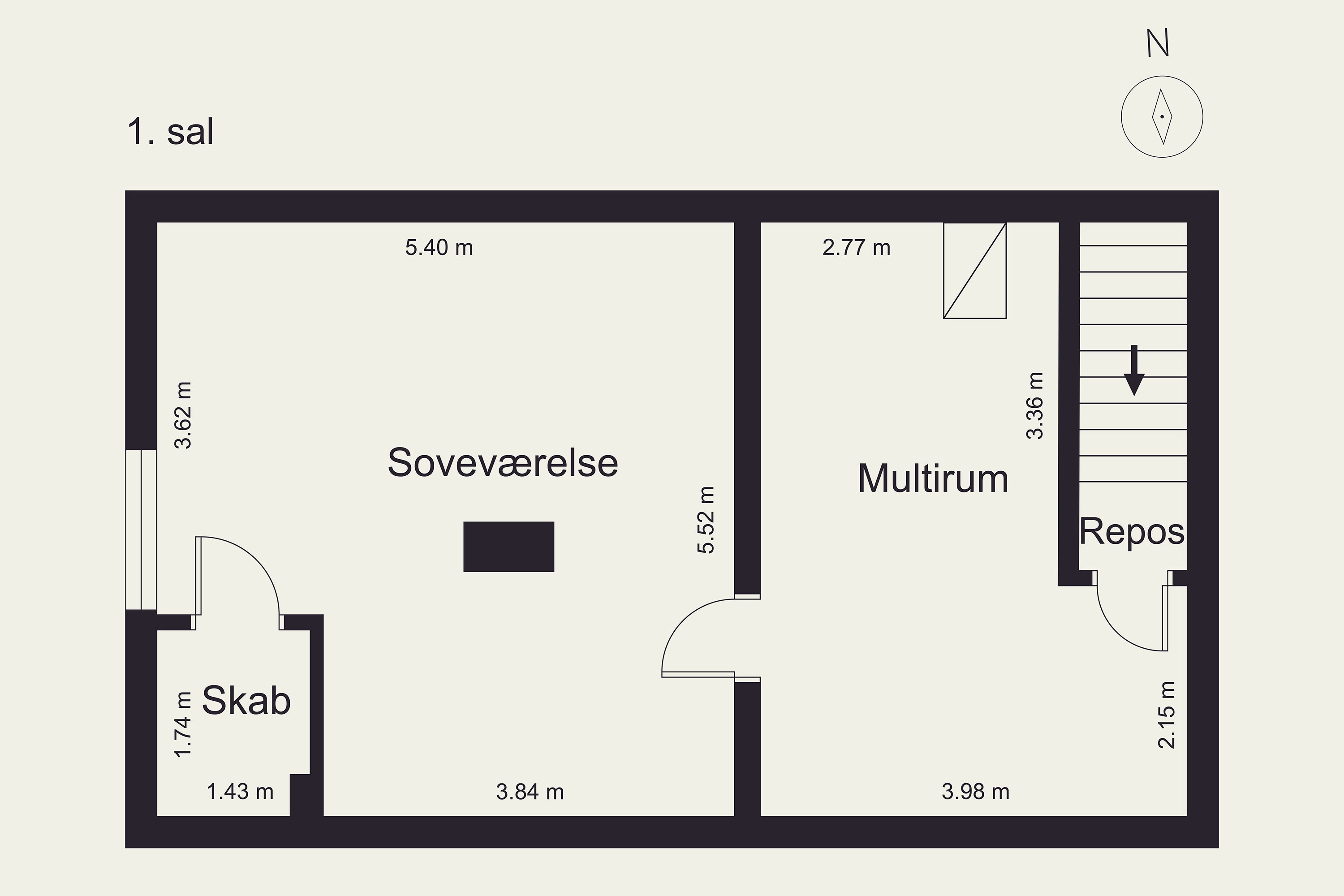 Plantegninger billede af Kirkegade 3, 6261 Bredebro